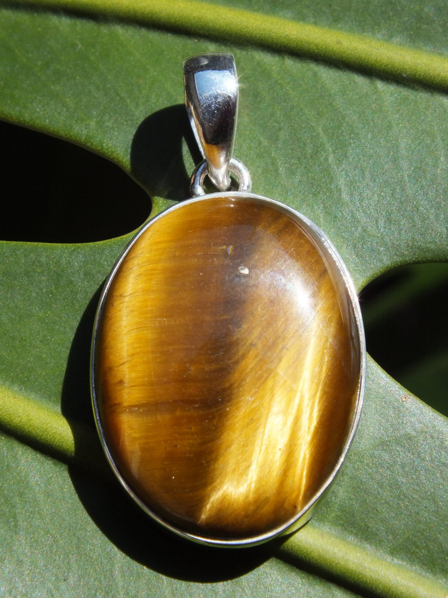 Sterling Silver Tiger's Eye Pendant