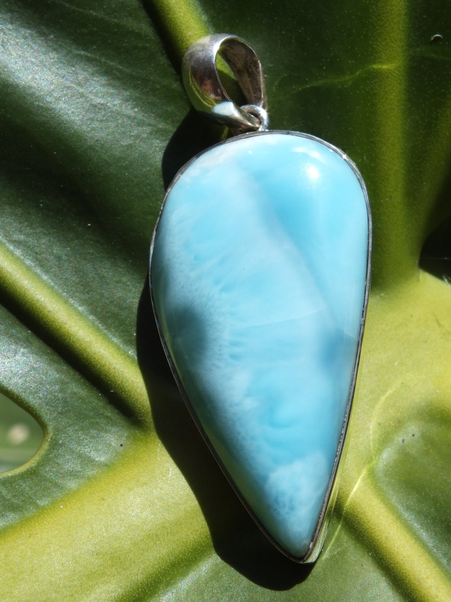 Sterling Silver Larimar Pendant
