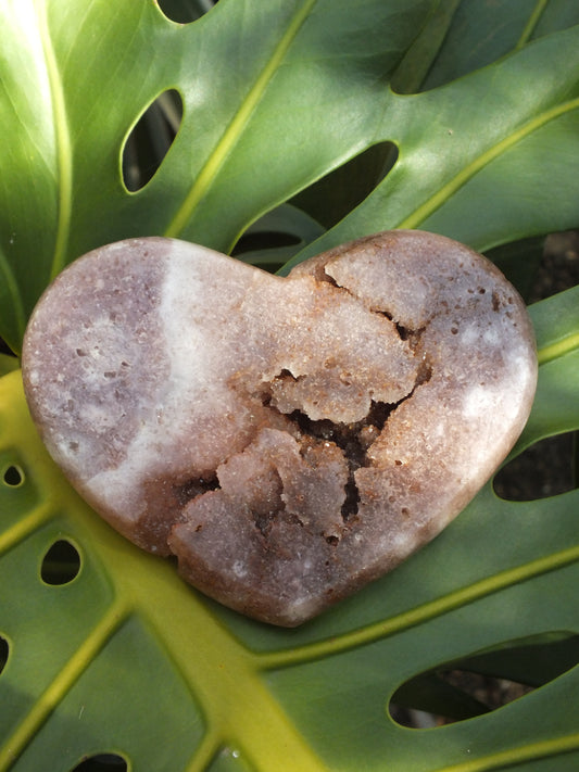 Pink Amethyst Heart