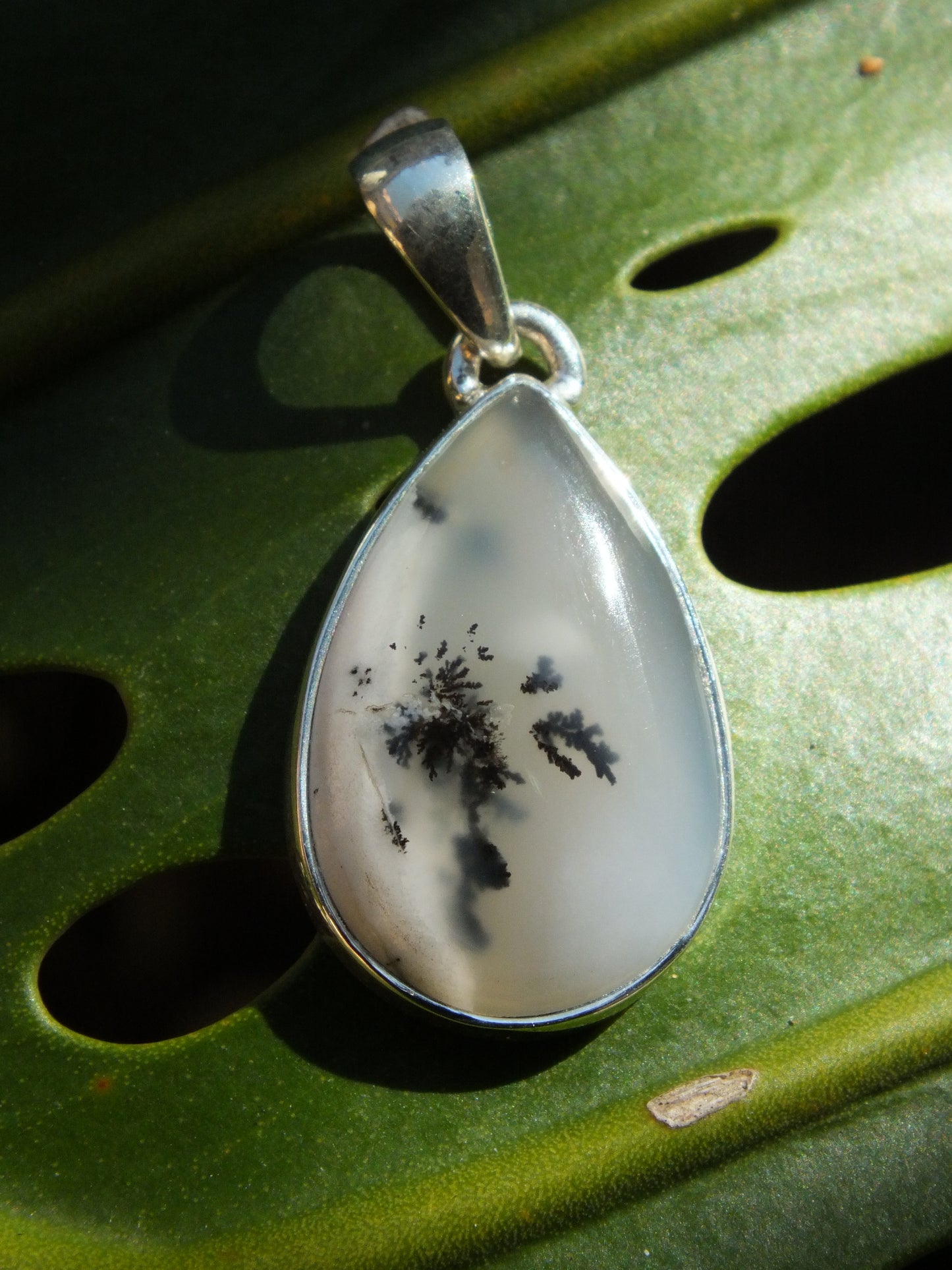 Sterling Silver Dendritic Opal Pendant