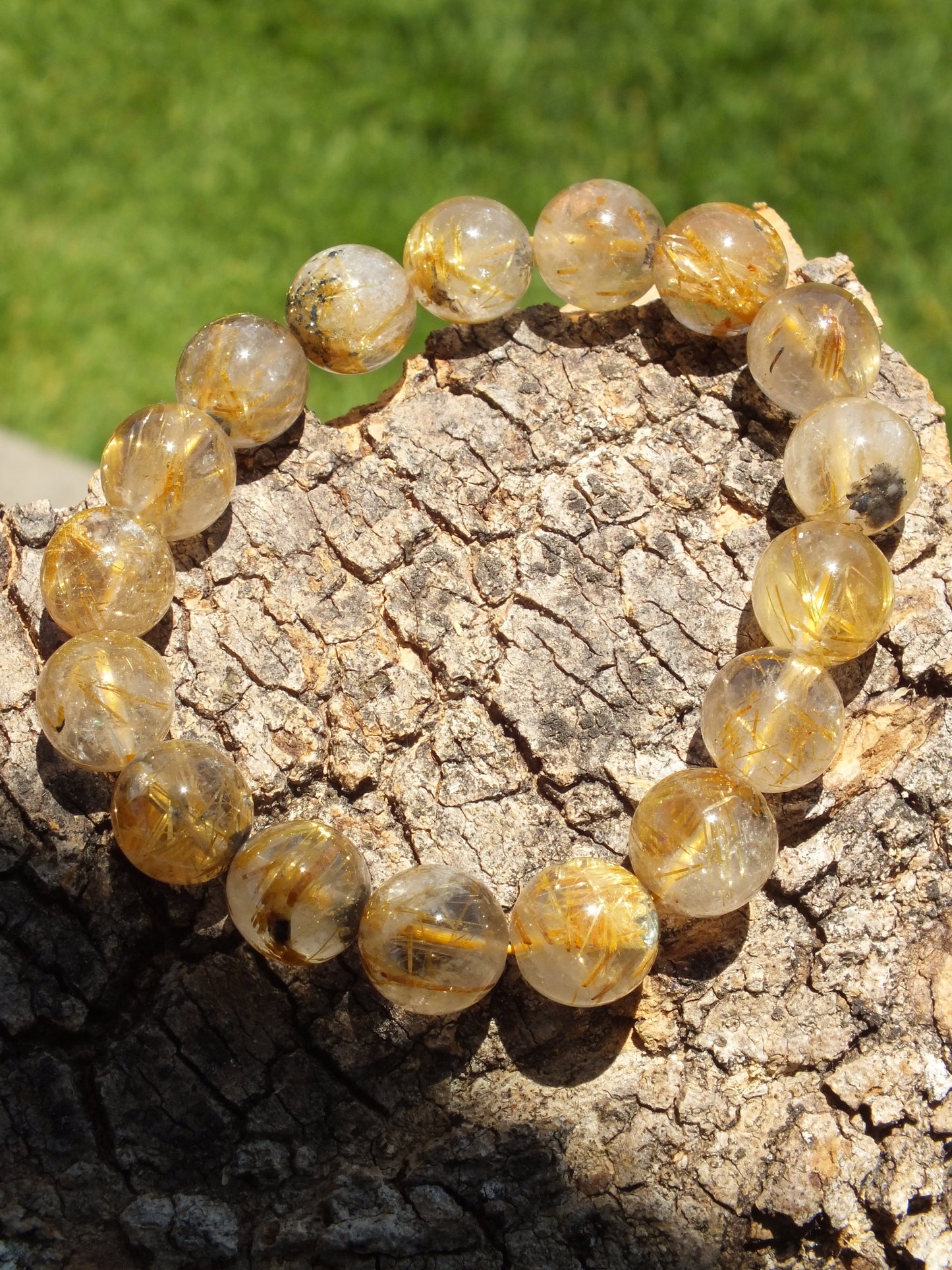 Golden Rutilated Quartz Bracelet