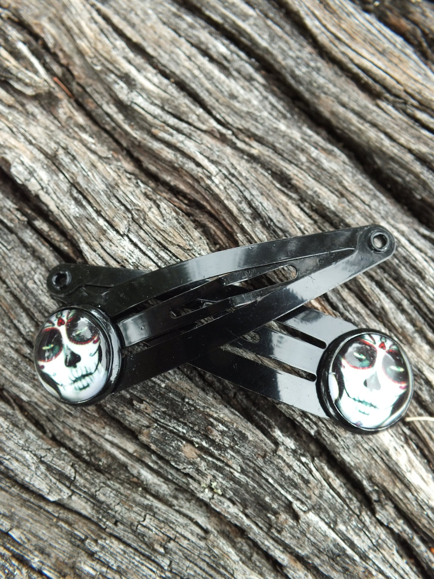 Day Of The Dead Snap Hair Clips