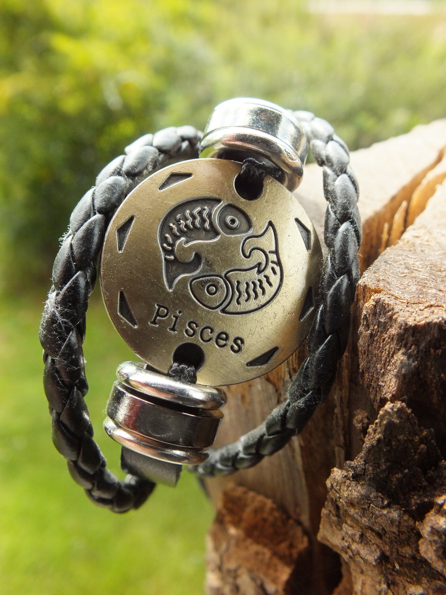 Pisces Leather Bracelet