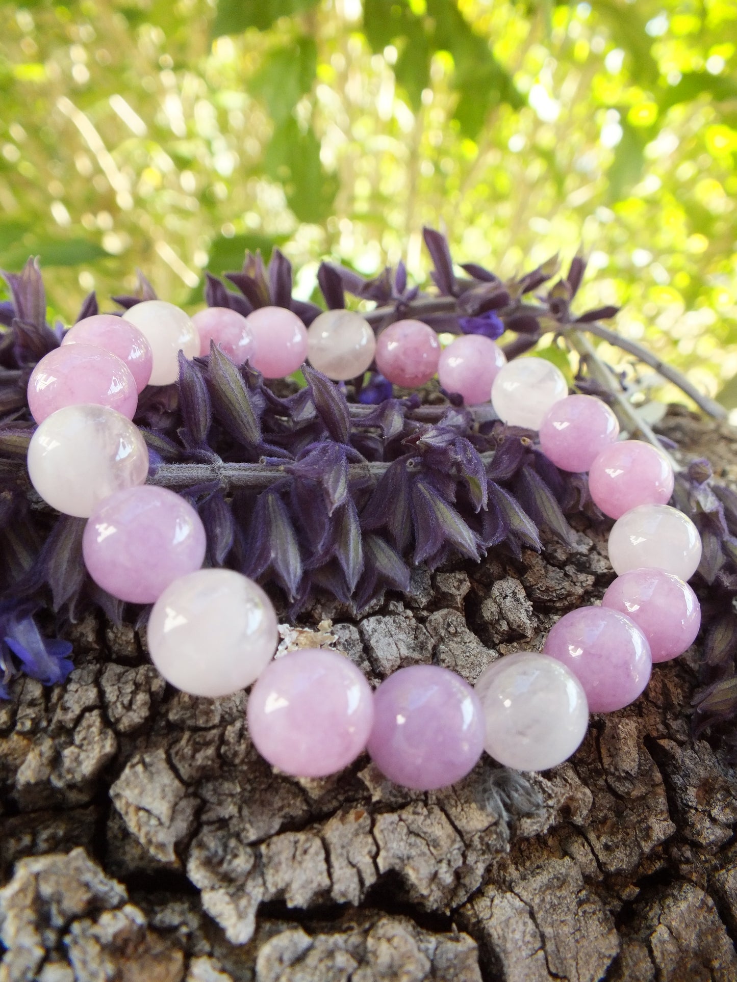 Angelite & Rose Quartz Bracelet