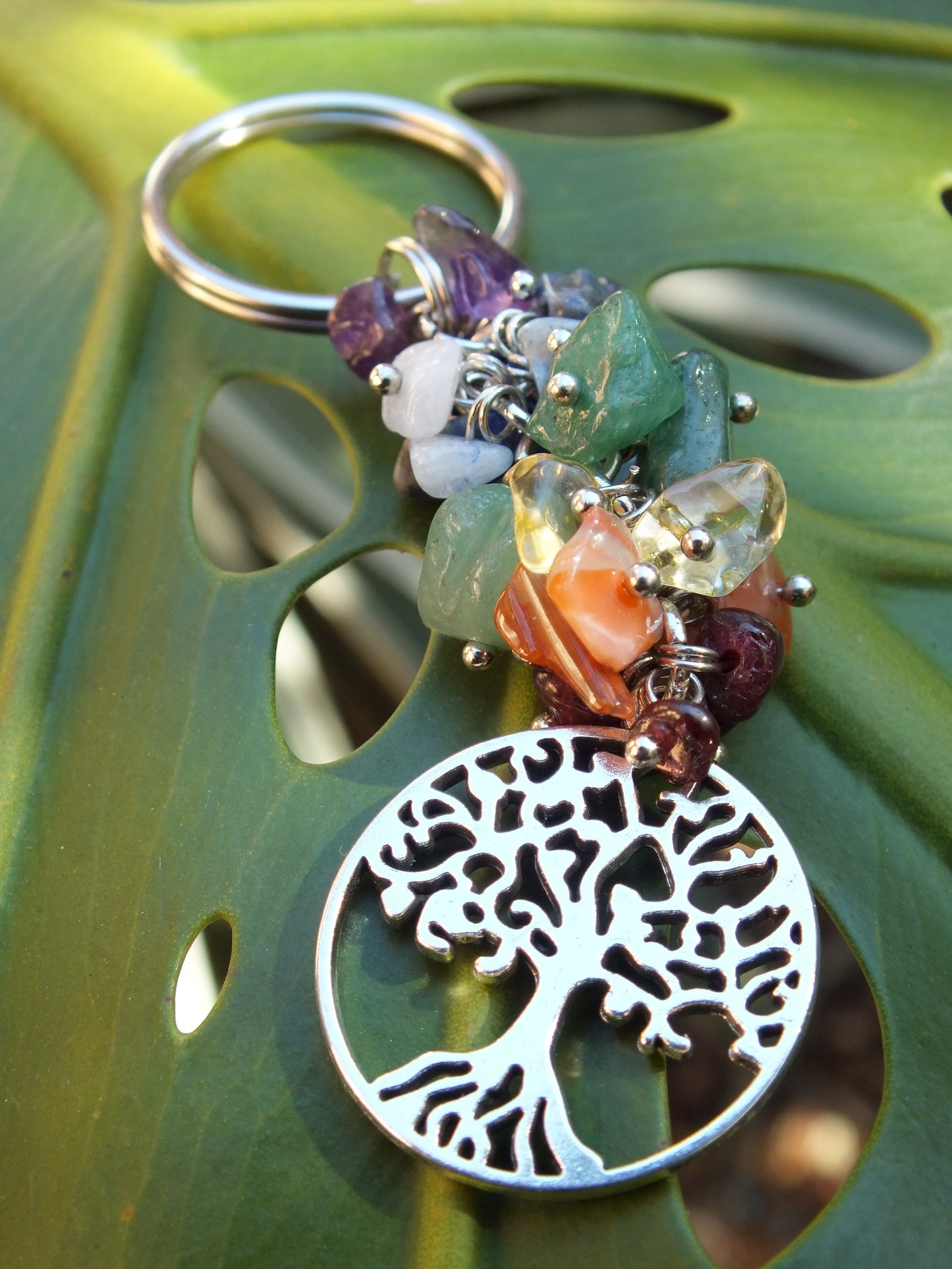 Tree Of Life Chakra Keyring