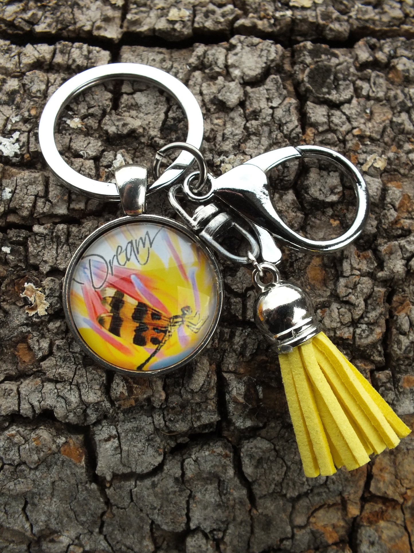 Dream Dragonfly Tassel Keyring