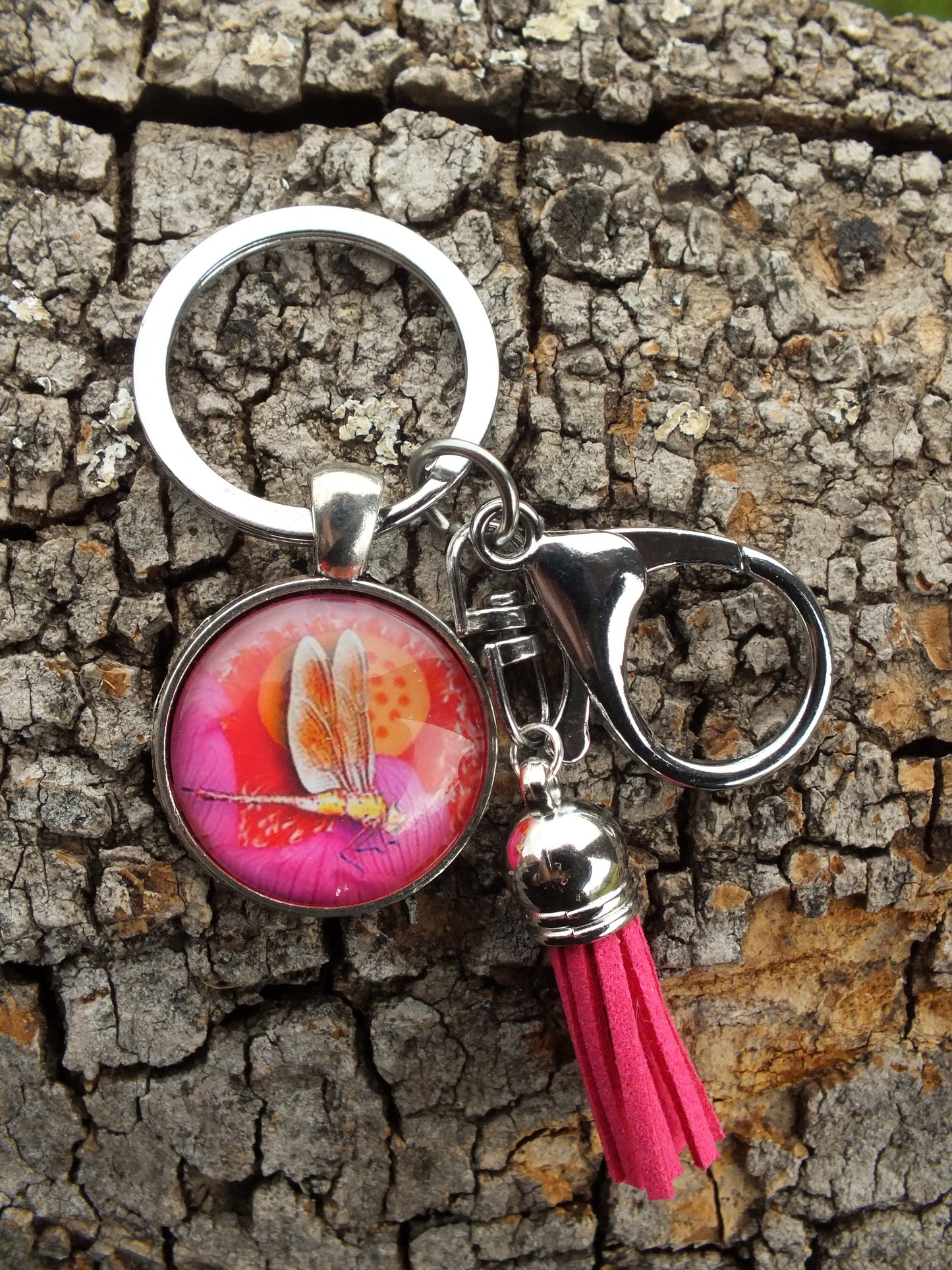 Dragonfly Tassel Keyring
