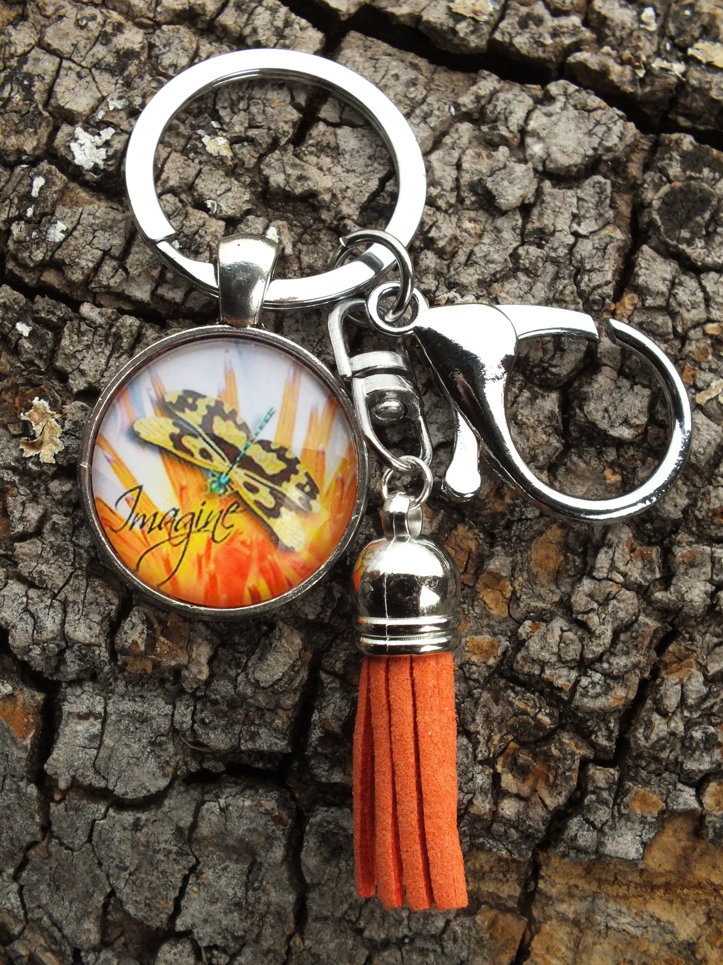 Imagine Dragonfly Keyring