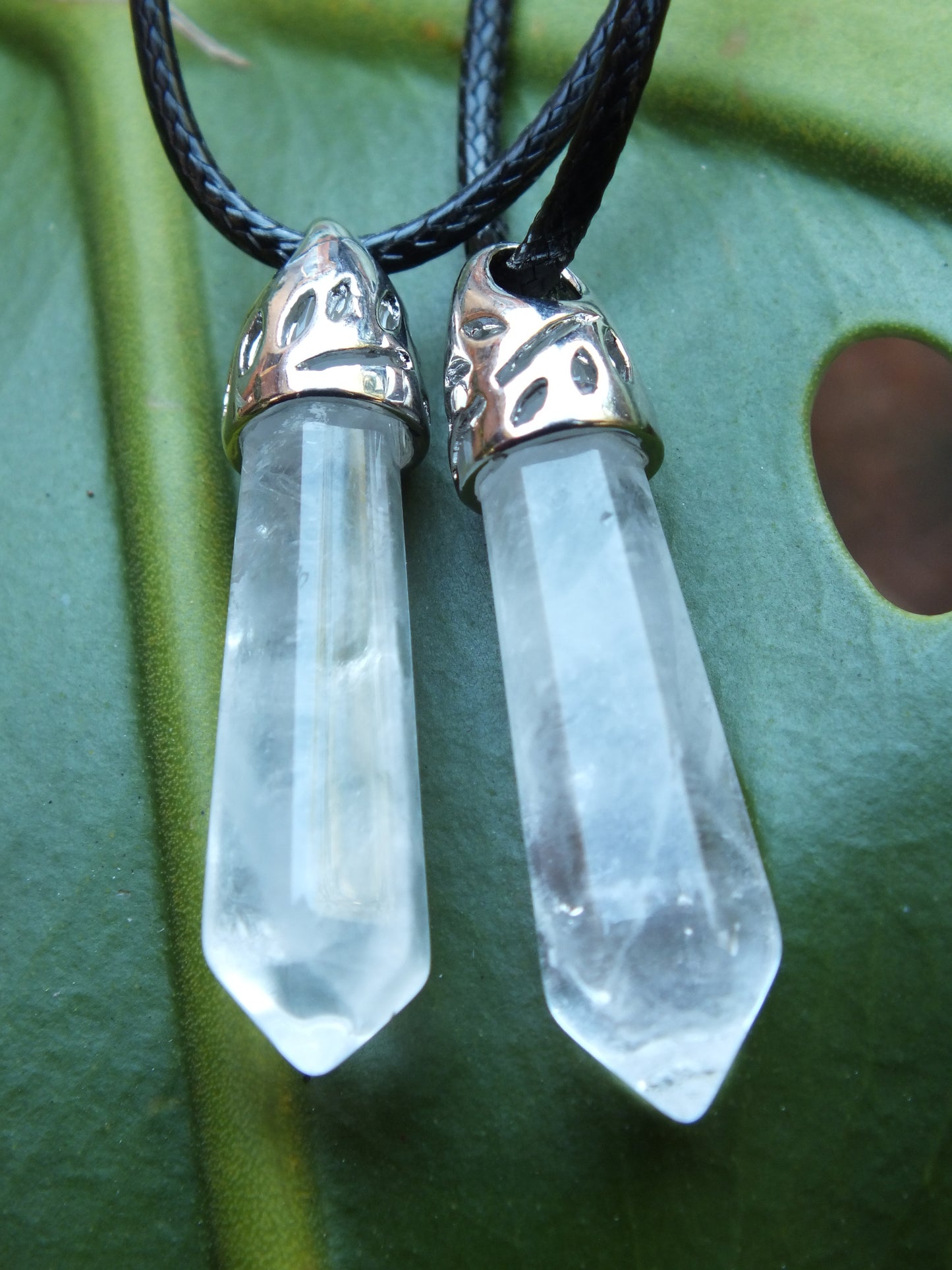 Clear Quartz Point Necklace