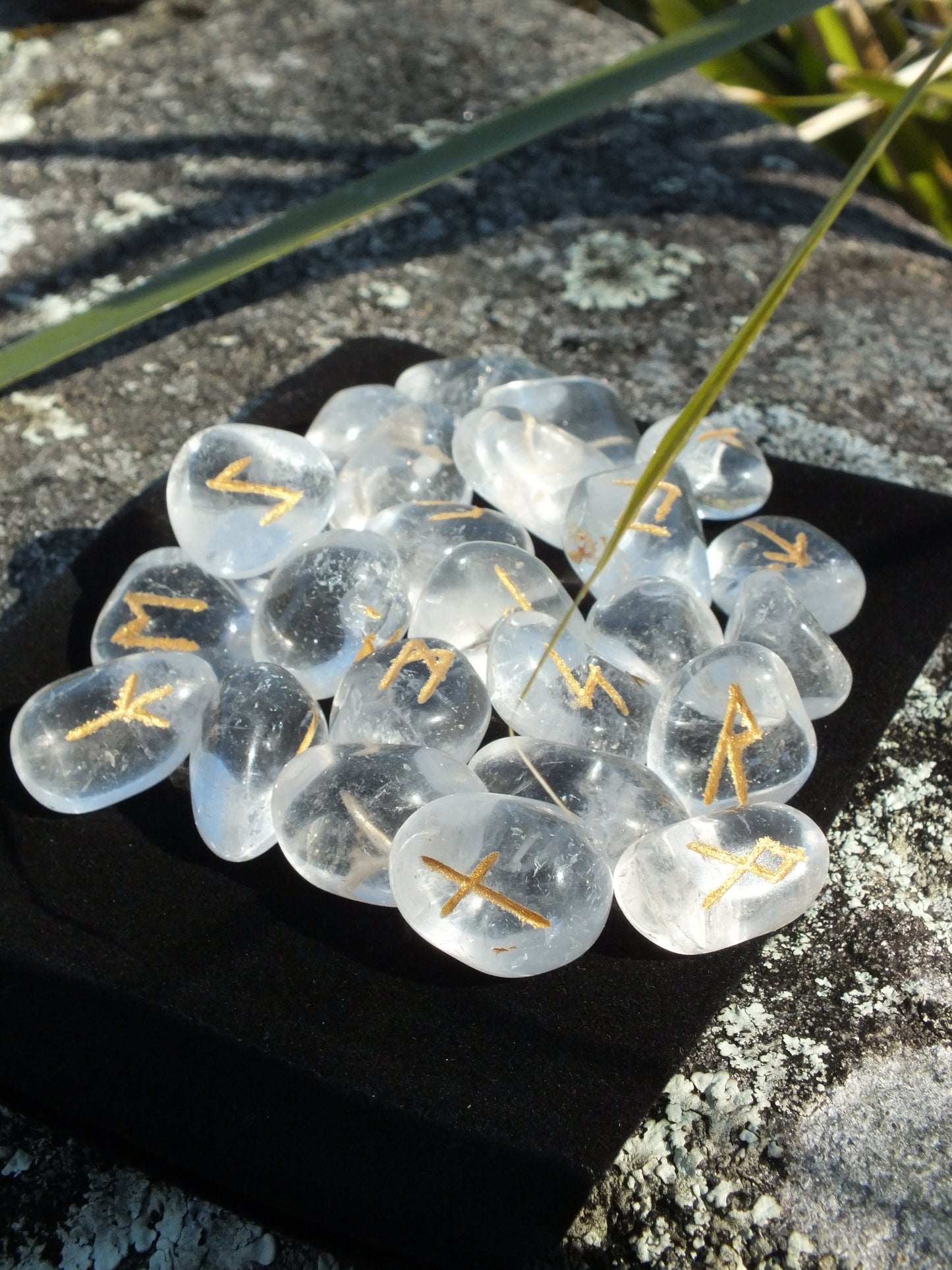 Clear Quartz Rune Stones