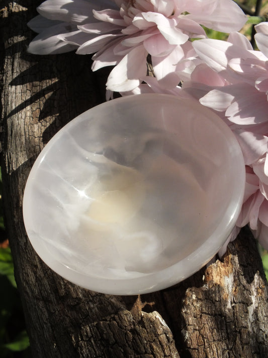 Pink Mangano Calcite Blowl