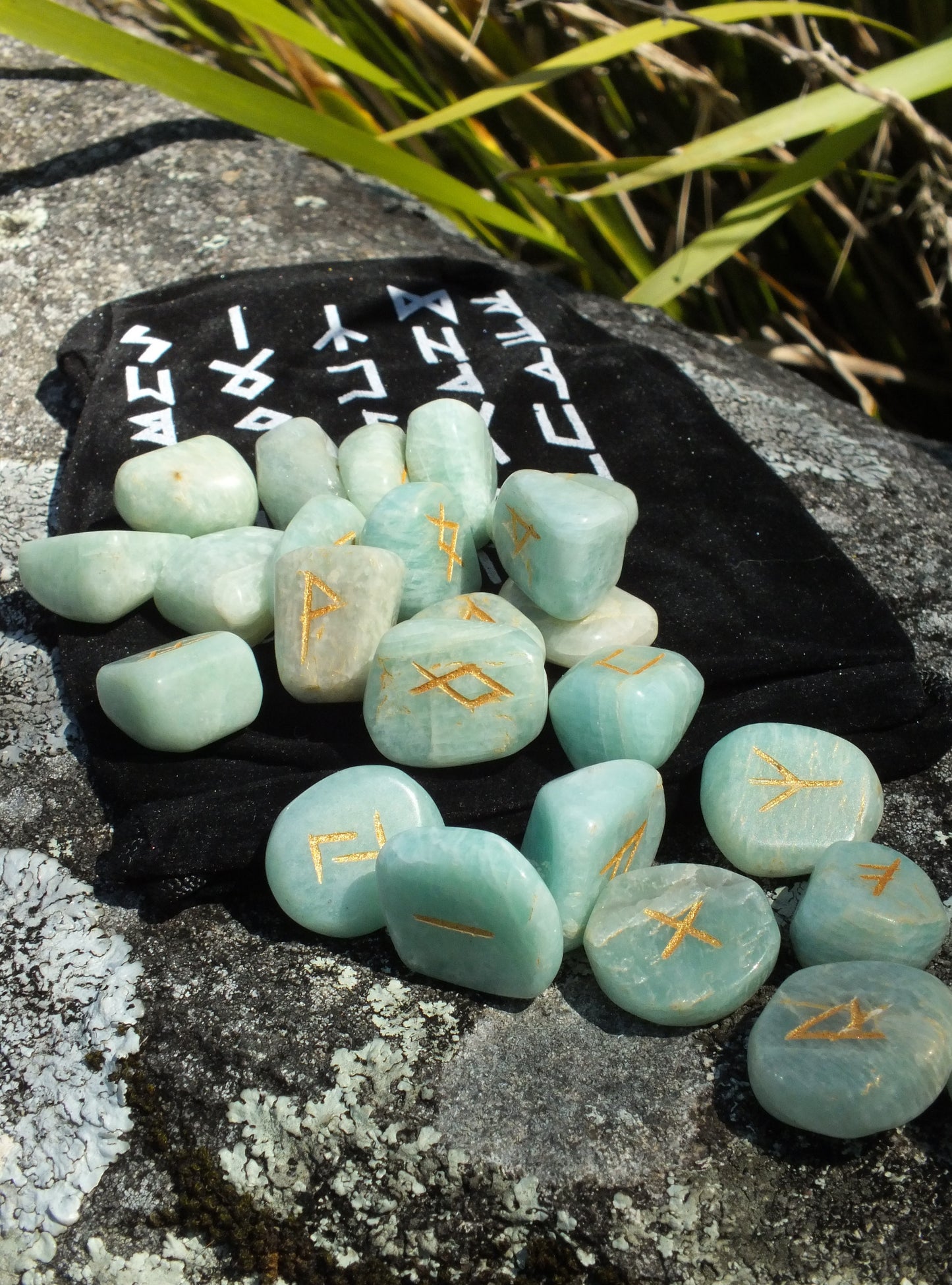 Amazonite Rune Stones