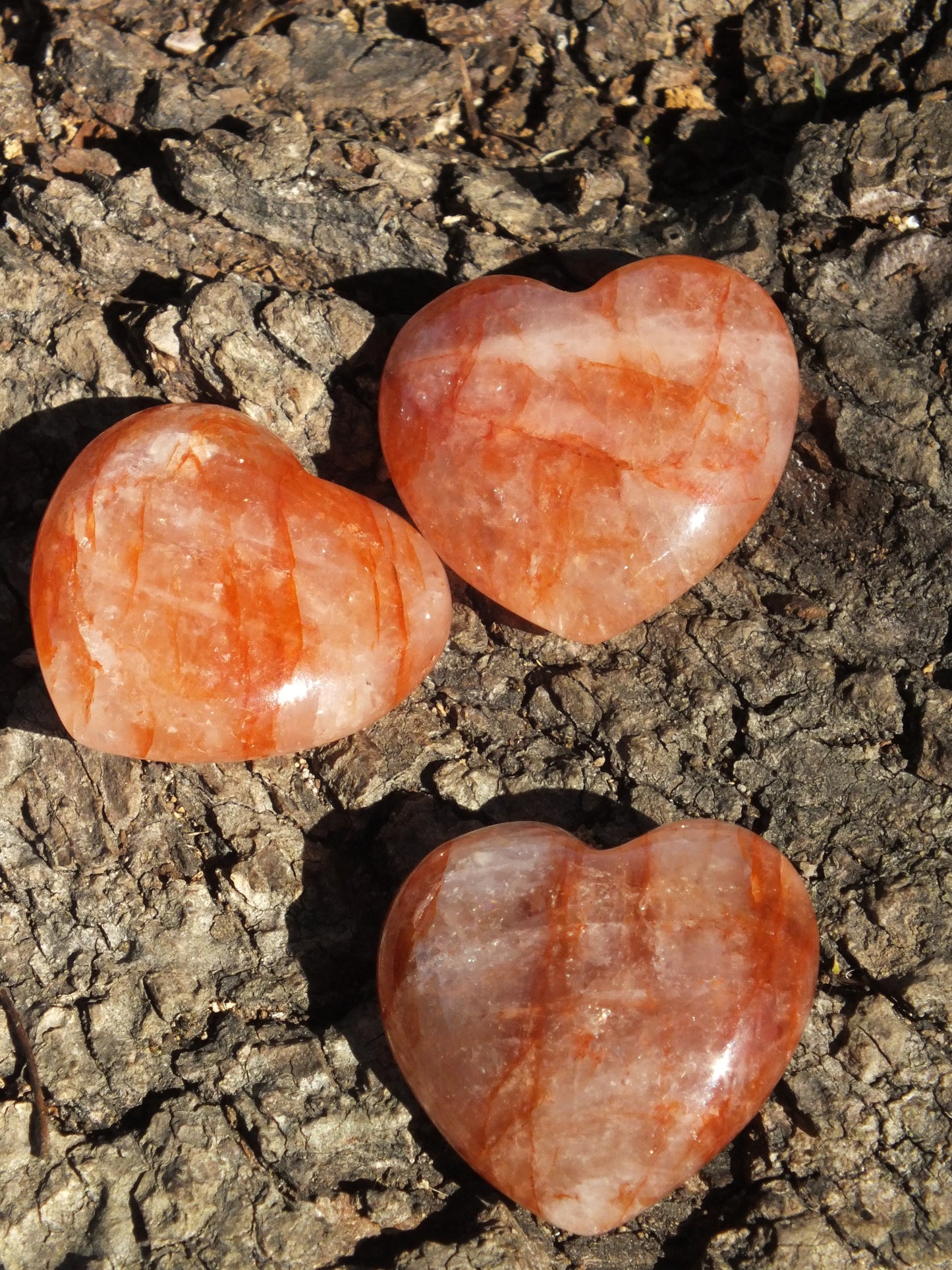 Hematoid Quartz Heart