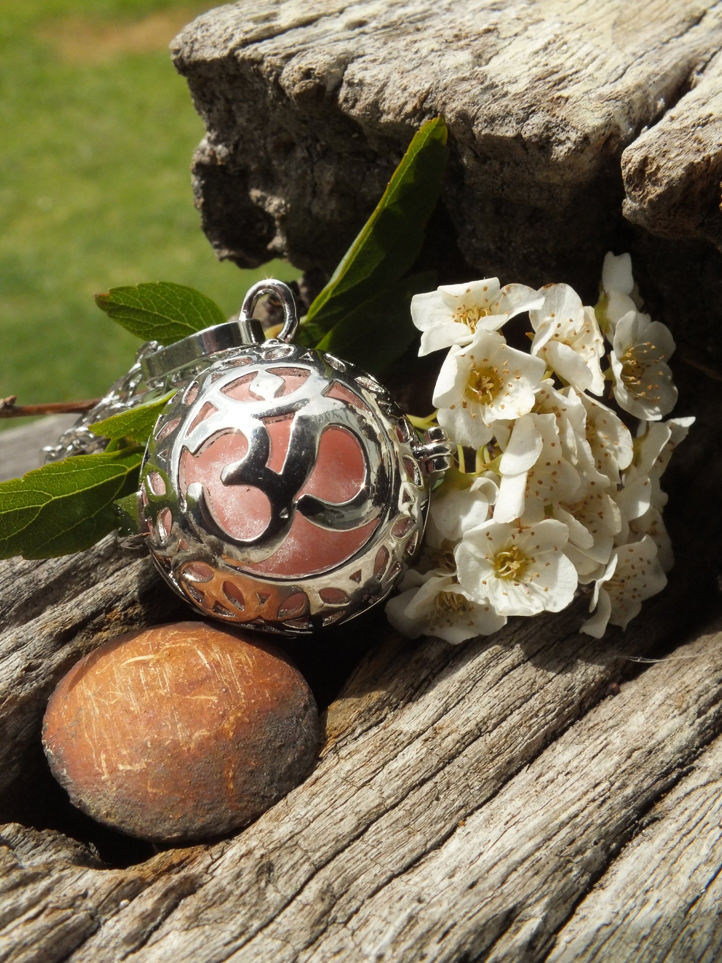 Pink Om Diffuser Locket