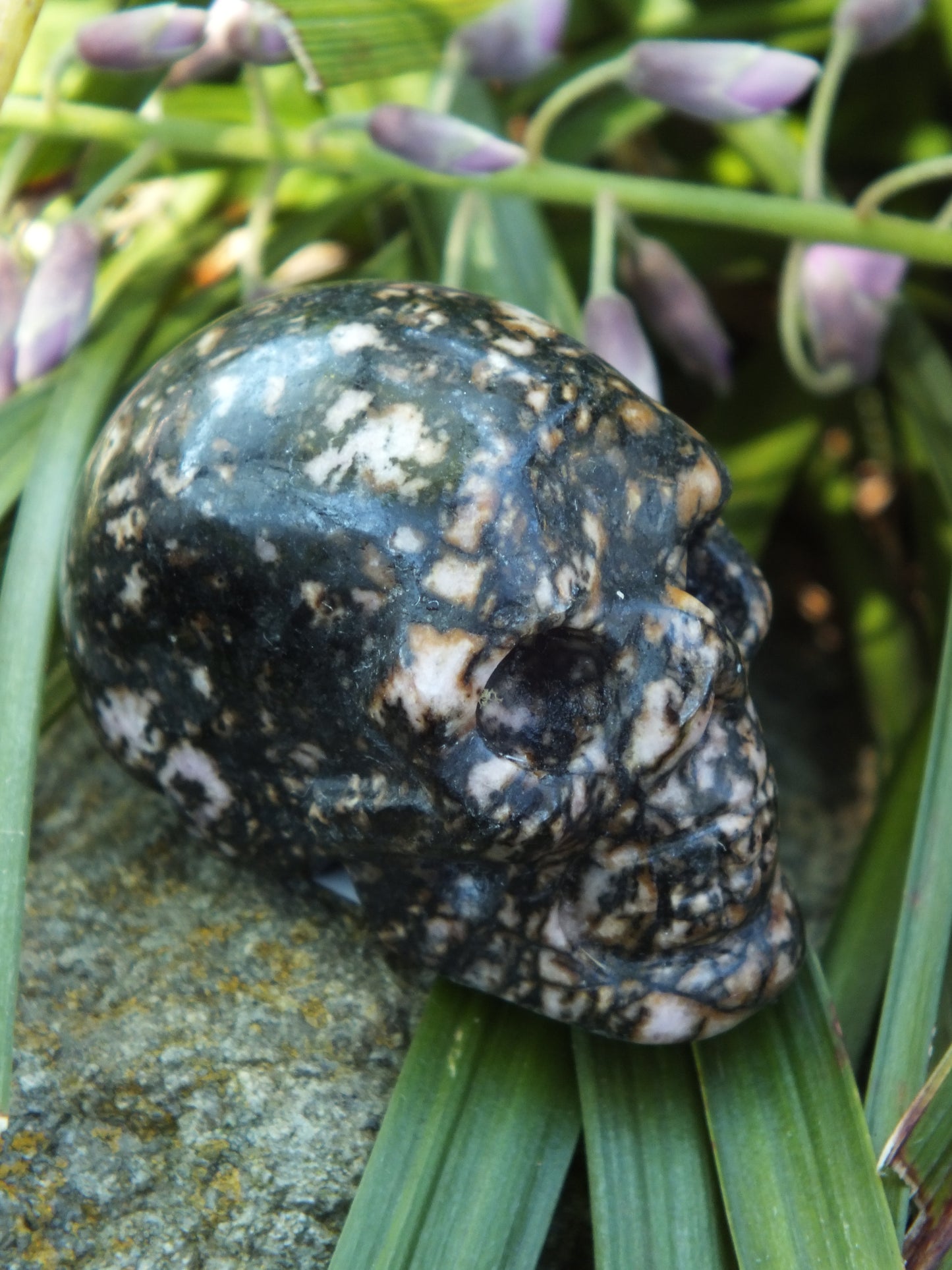 Rhodonite Crystal Skull