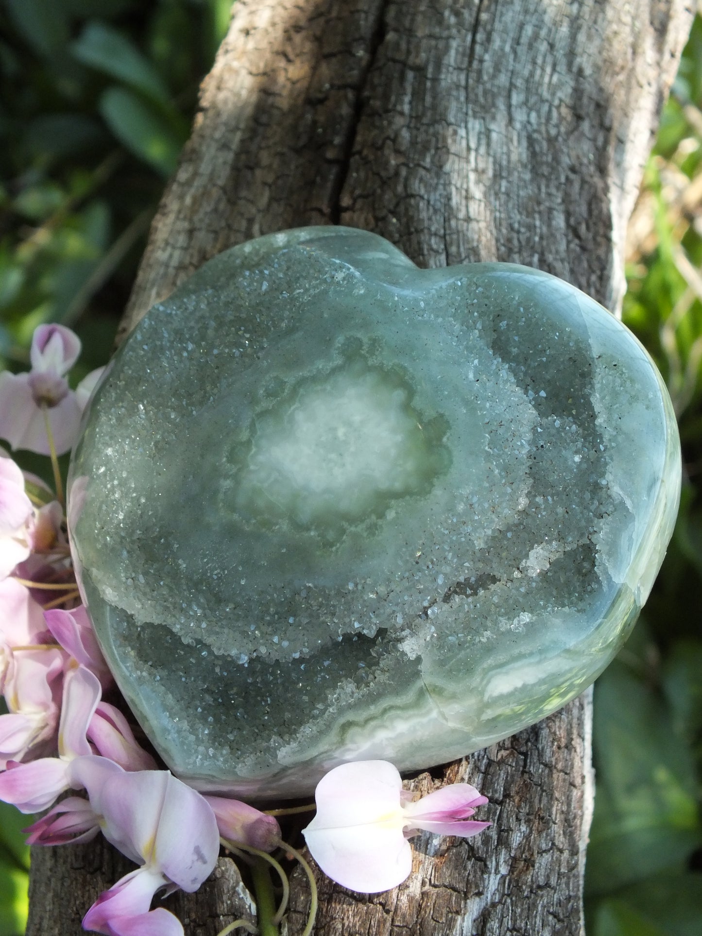 Green Amethyst Heart