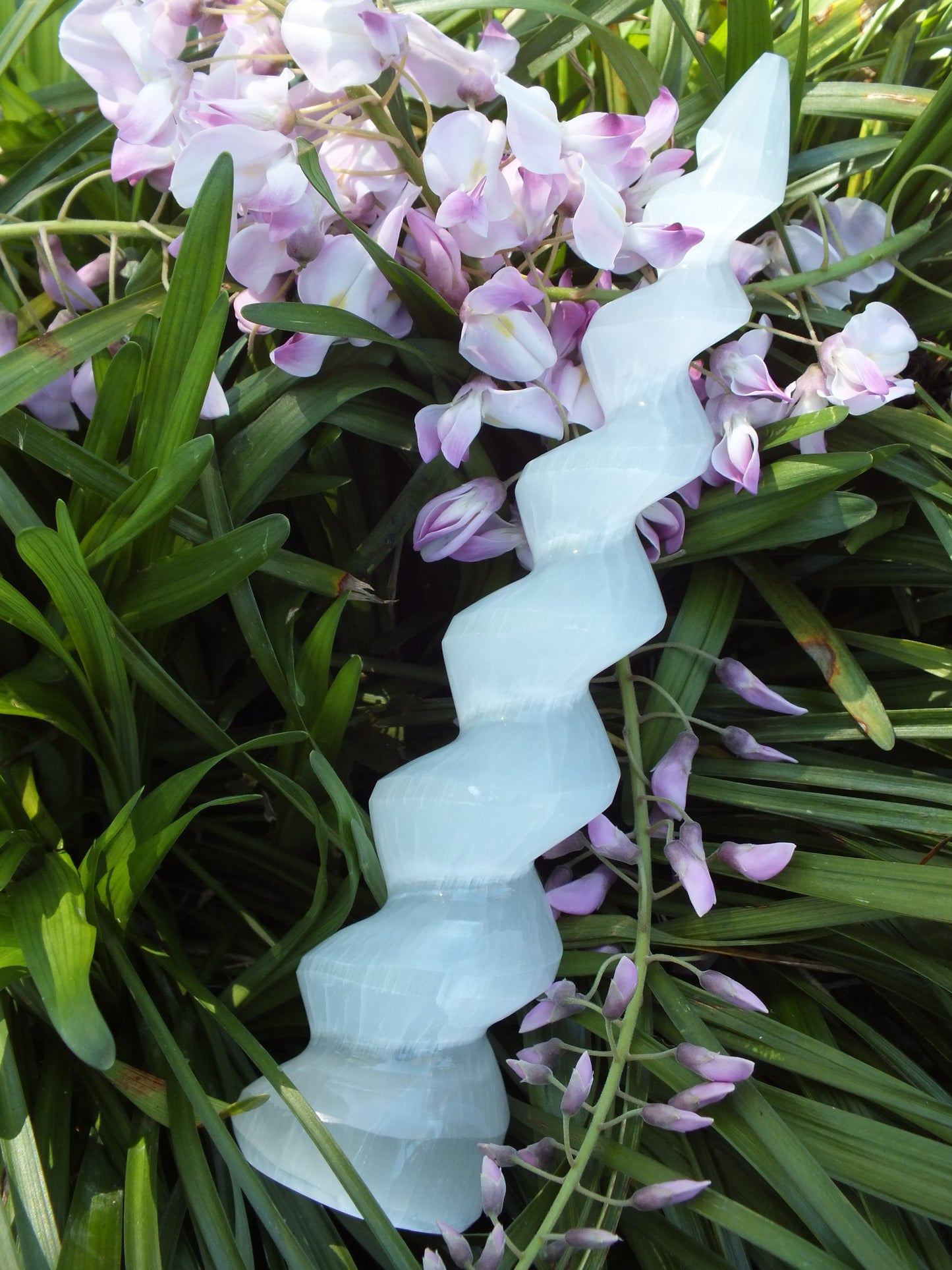 Selenite "Unicorn Horn" Spiral (Extra Large)