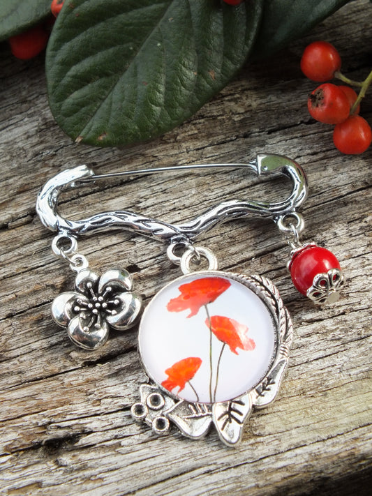 Poppy Brooch
