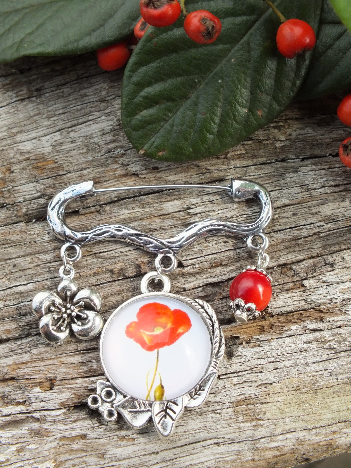 Poppy Brooch