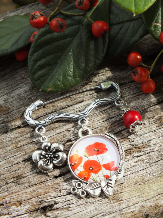 Poppy Brooch