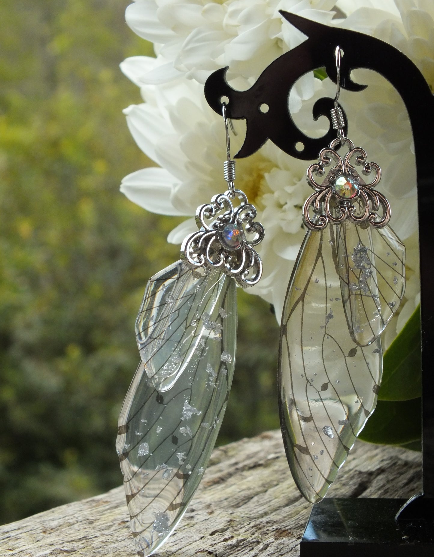 Transparent Fairy Wing Earrings