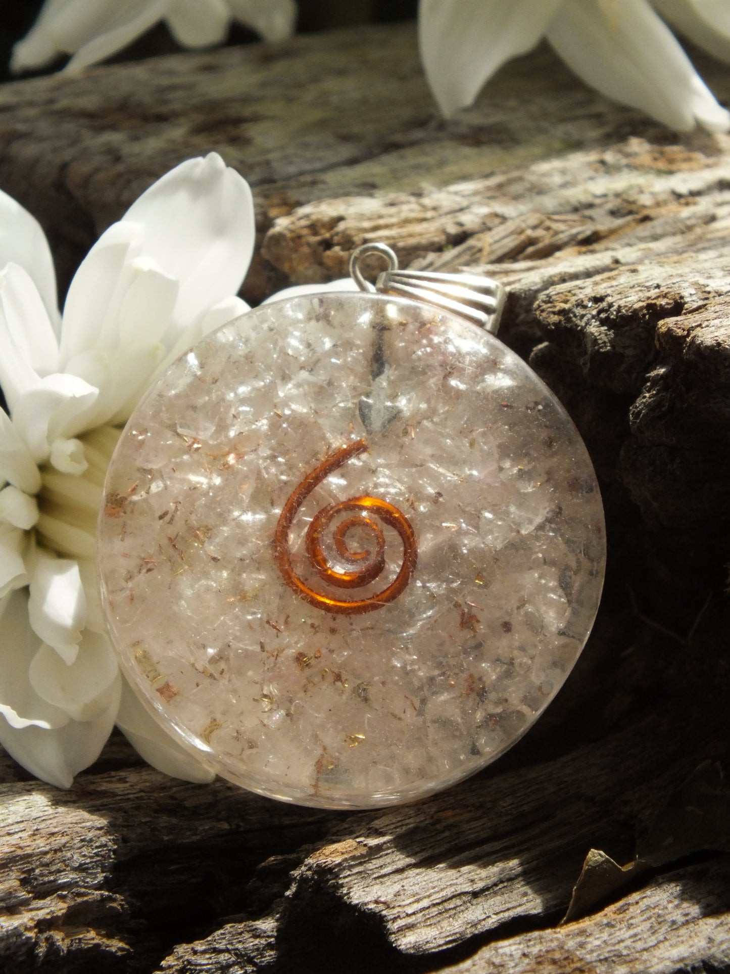 Quartz Orgonite Pendant