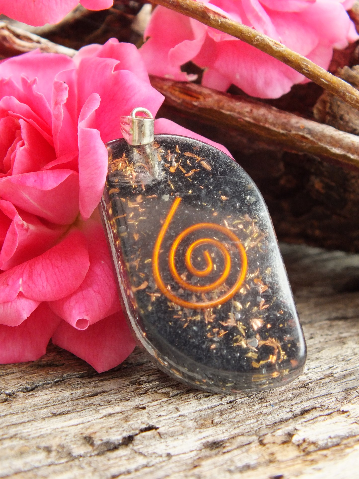 Obsidian Orgonite Pendant