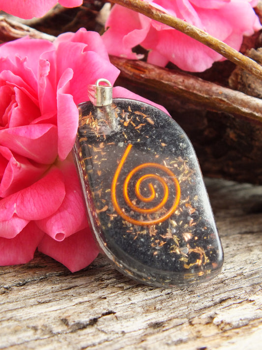 Obsidian Orgonite Pendant