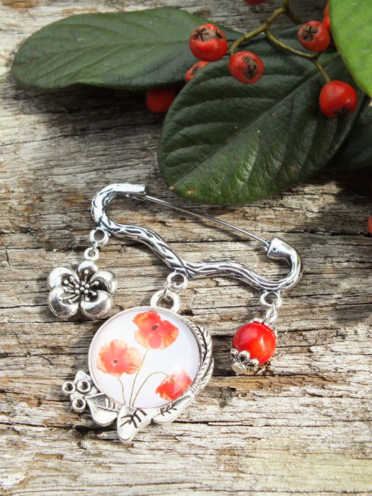 Poppy Brooch