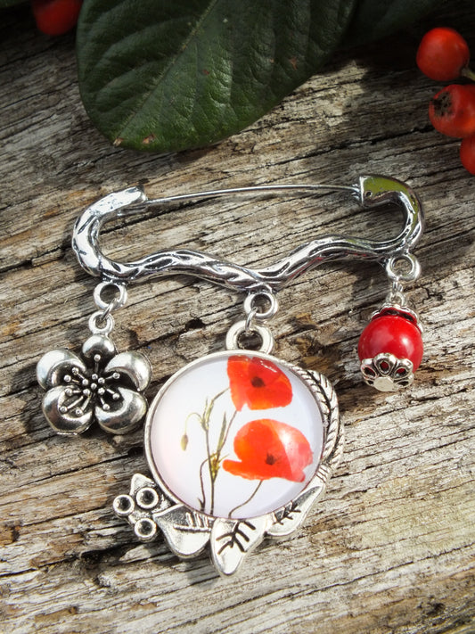 Poppy Brooch