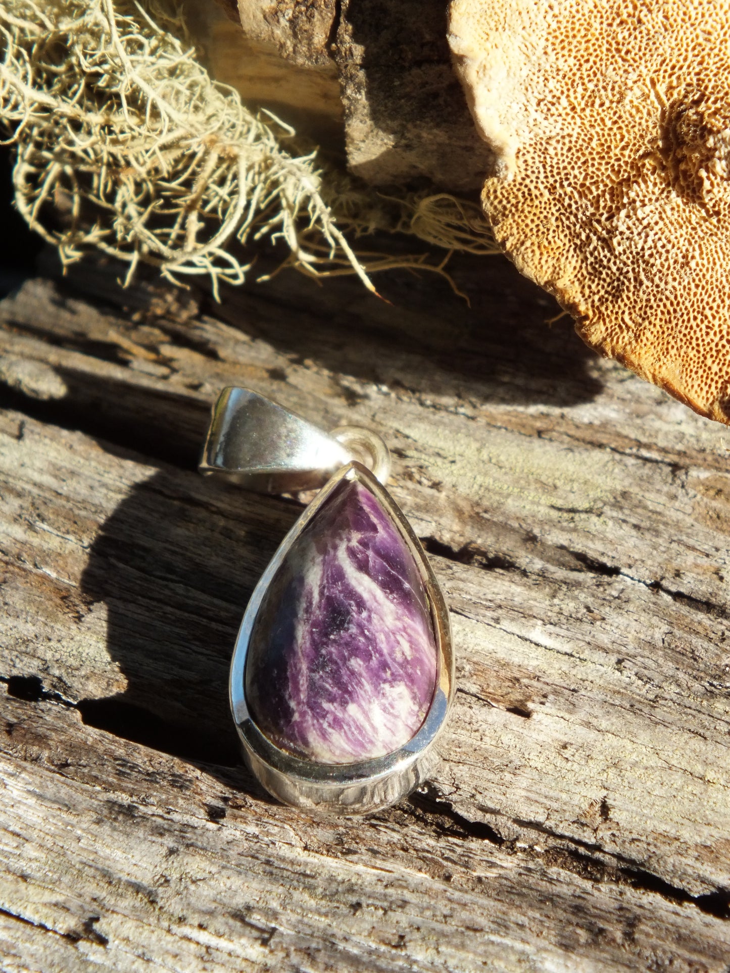 Sterling Silver Kammererite Pendant