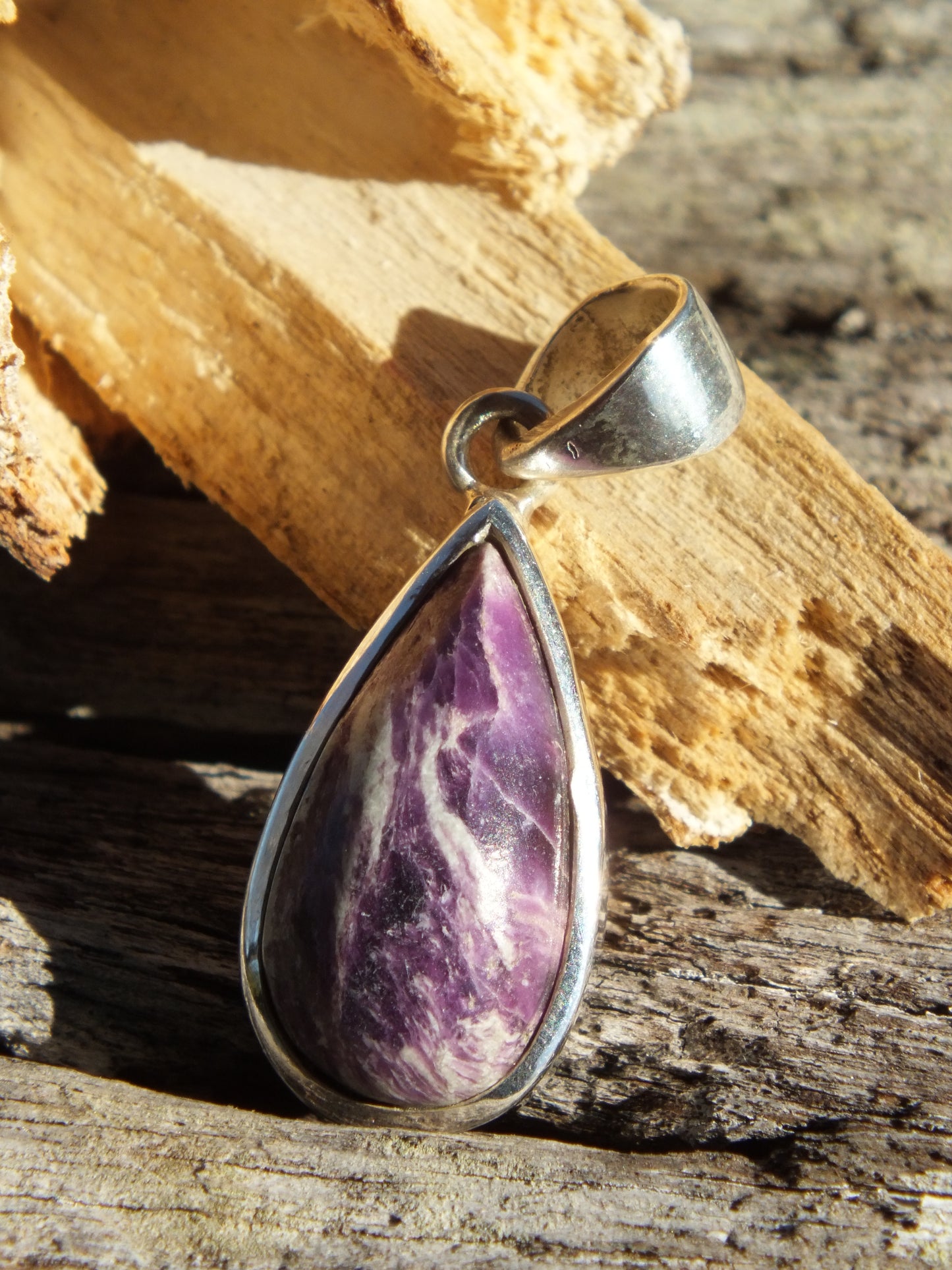 Sterling Silver Kammererite Pendant