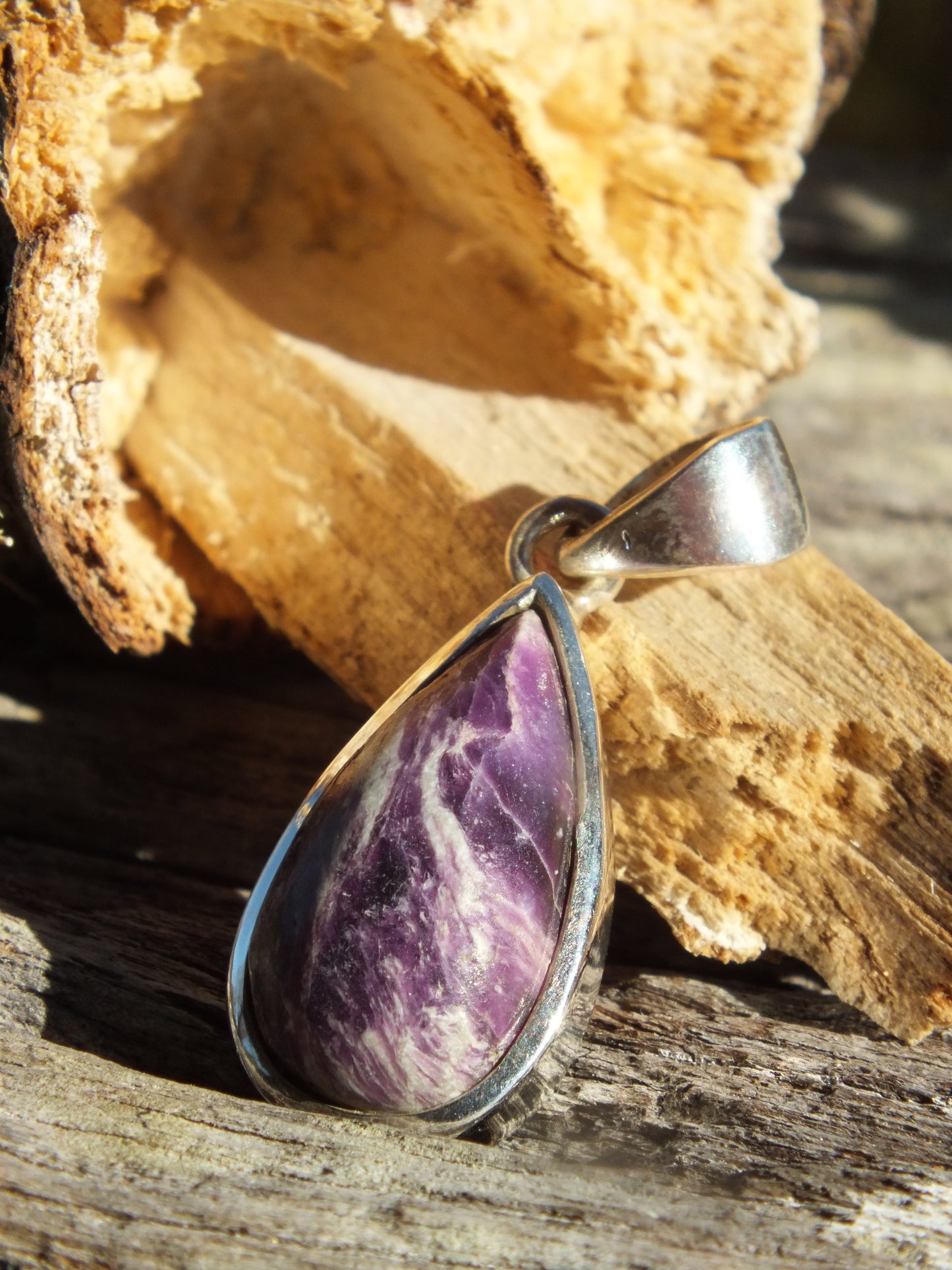 Sterling Silver Kammererite Pendant