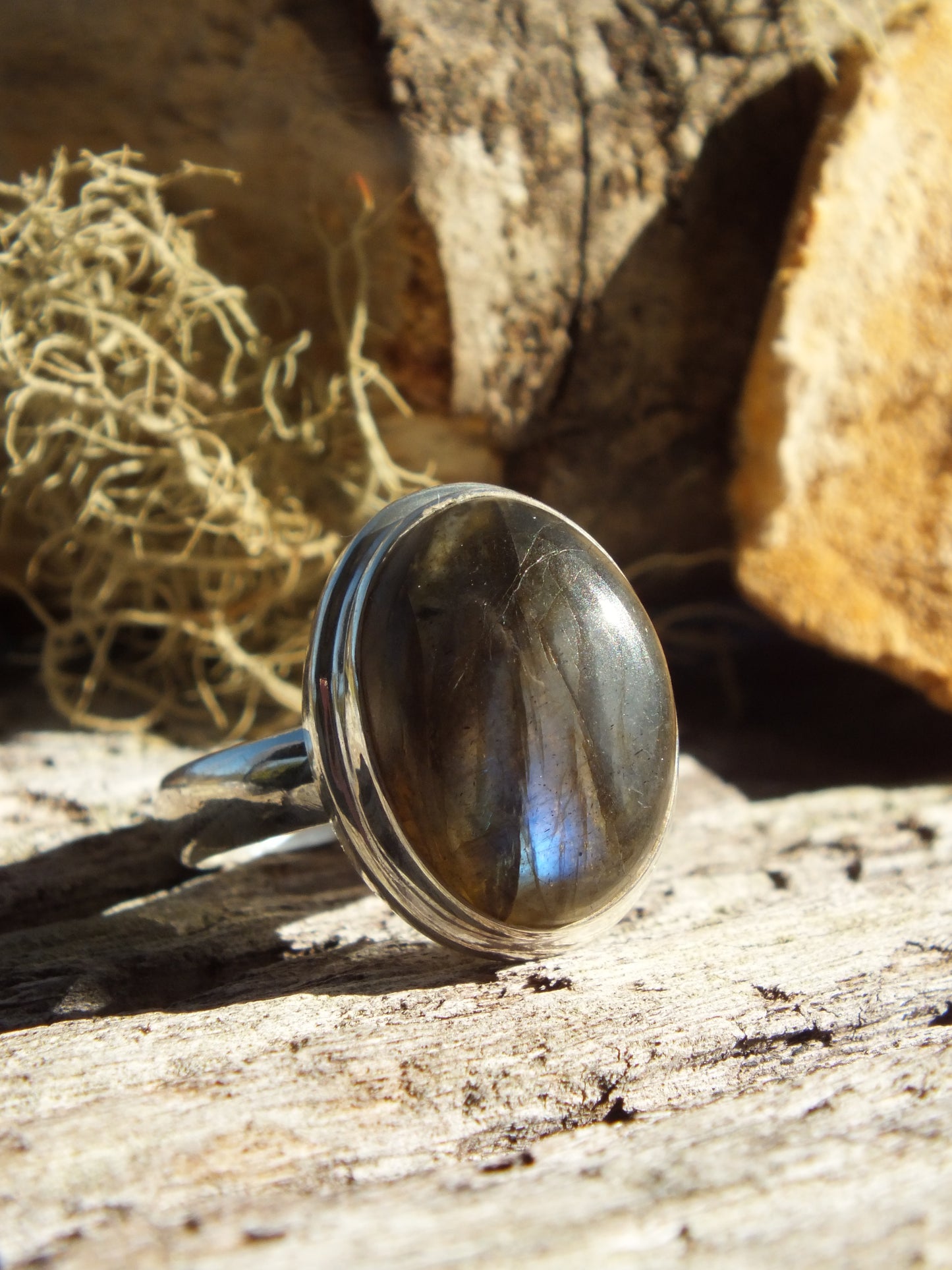 Sterling Silver Labradorite Ring
