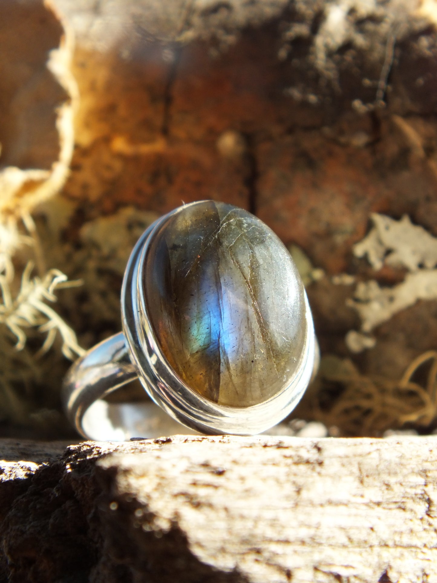 Sterling Silver Labradorite Ring