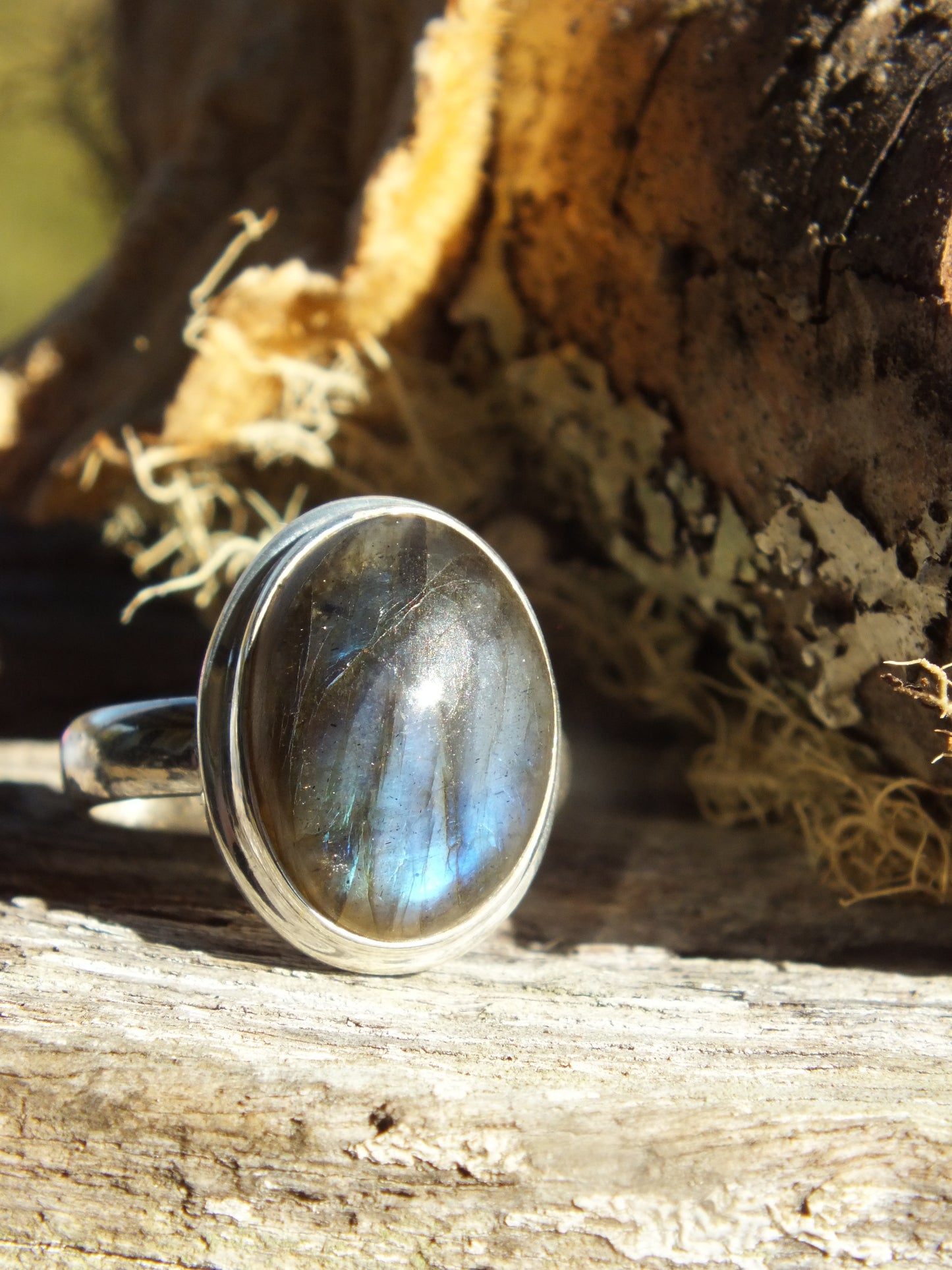 Sterling Silver Labradorite Ring