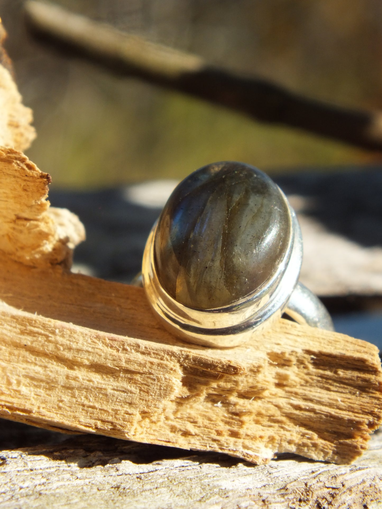 Sterling Silver Labradorite Ring