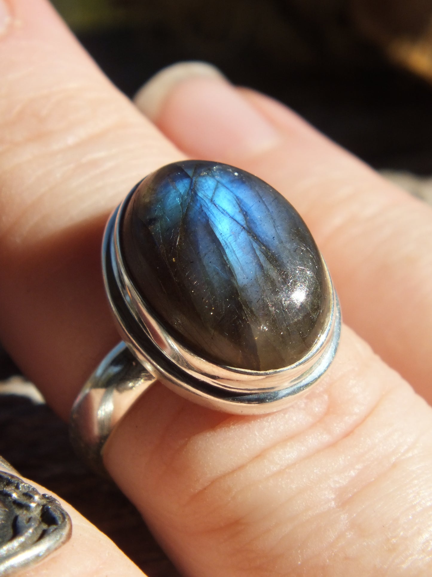 Sterling Silver Labradorite Ring