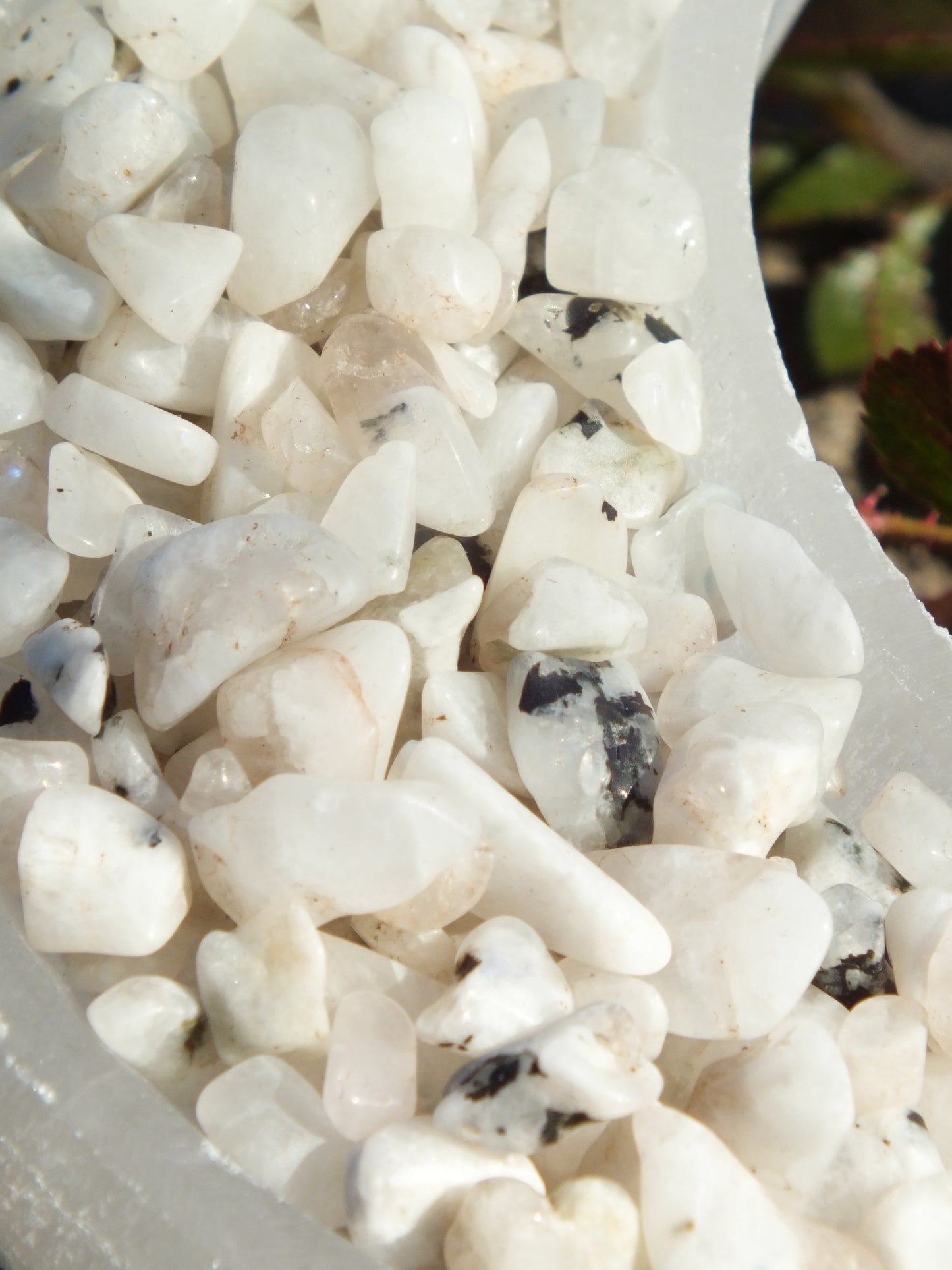 Rainbow Moonstone Chips