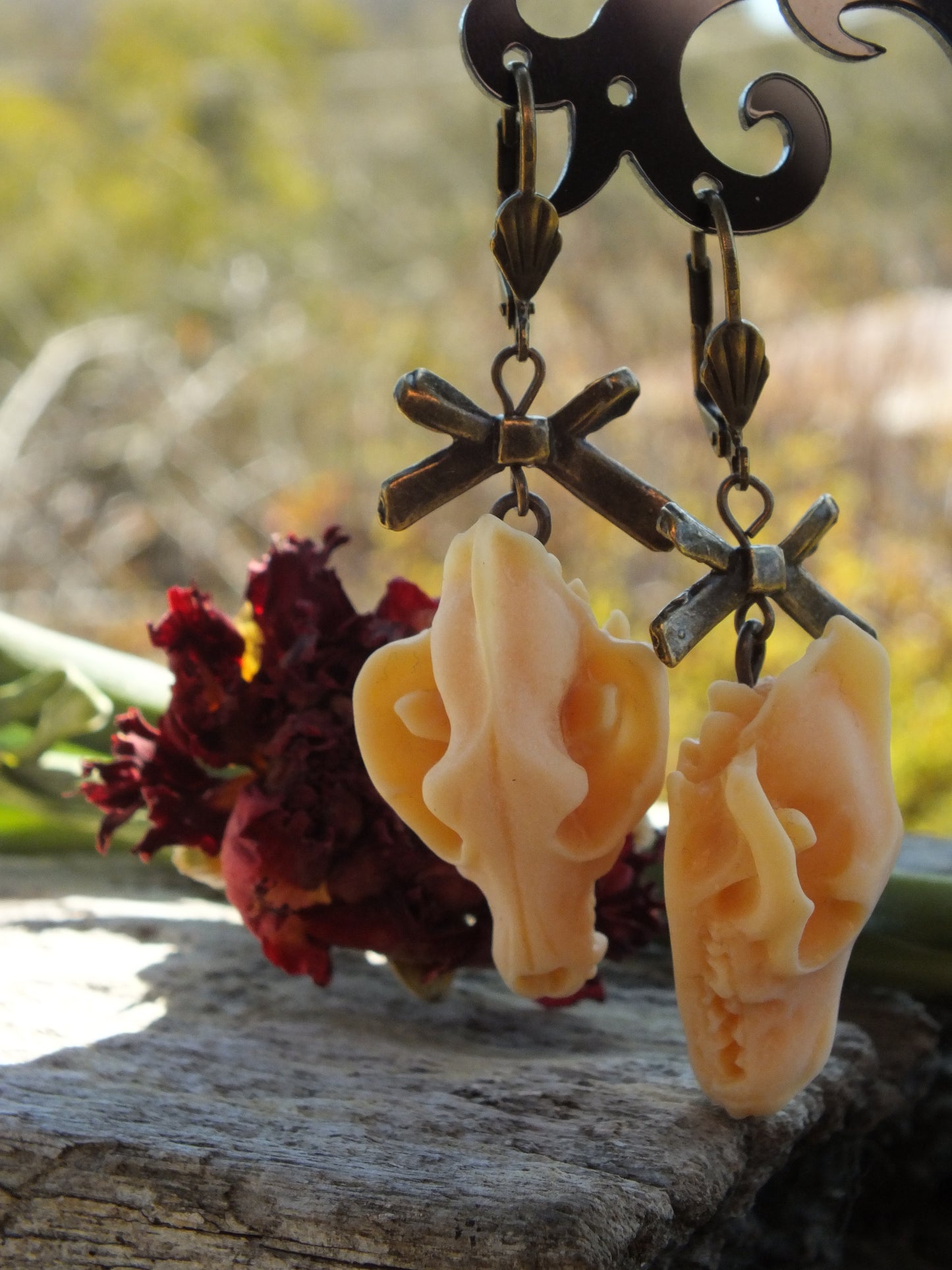 Wolf Skull Earrings