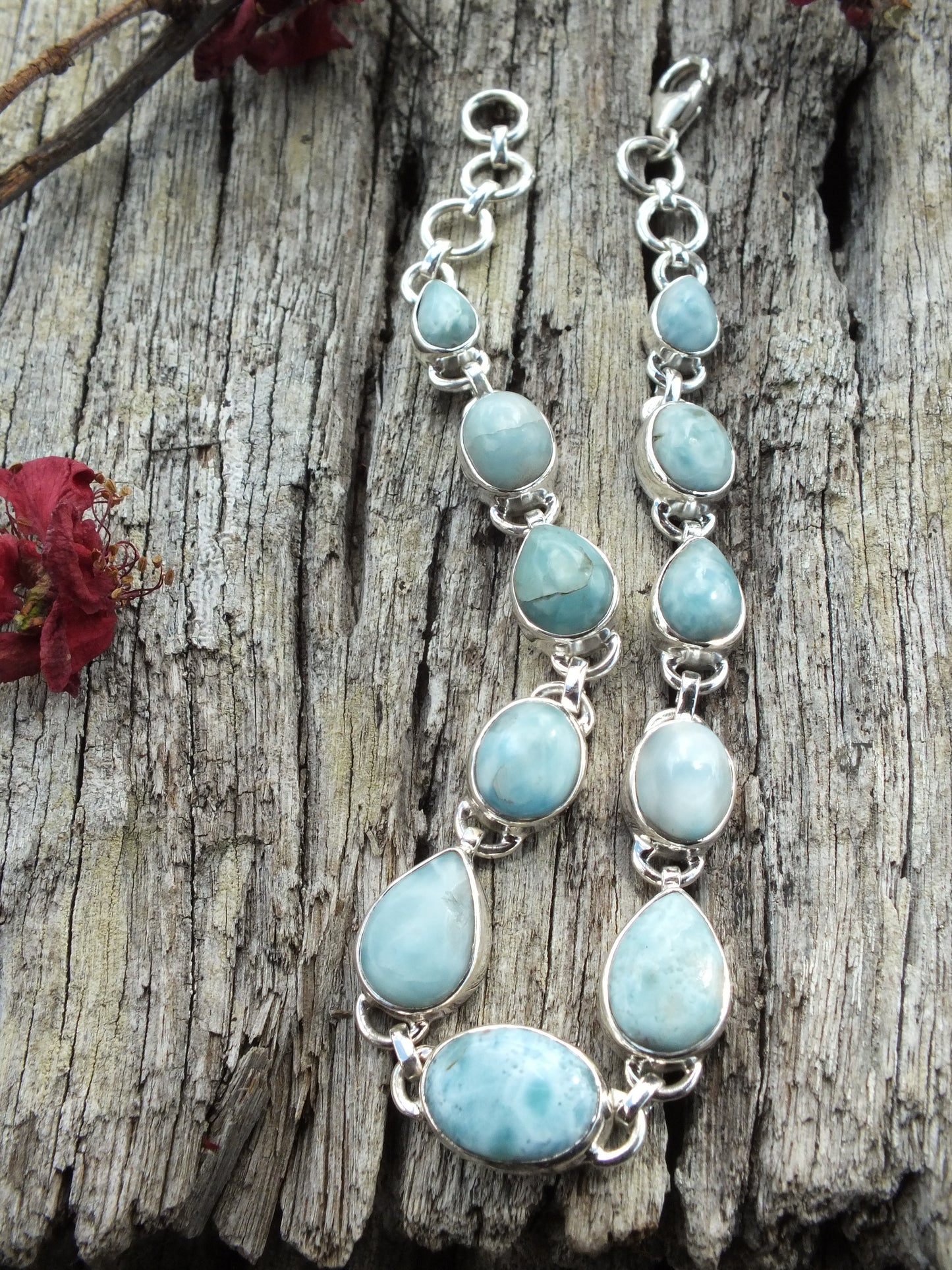 Sterling Silver Larimar Bracelet