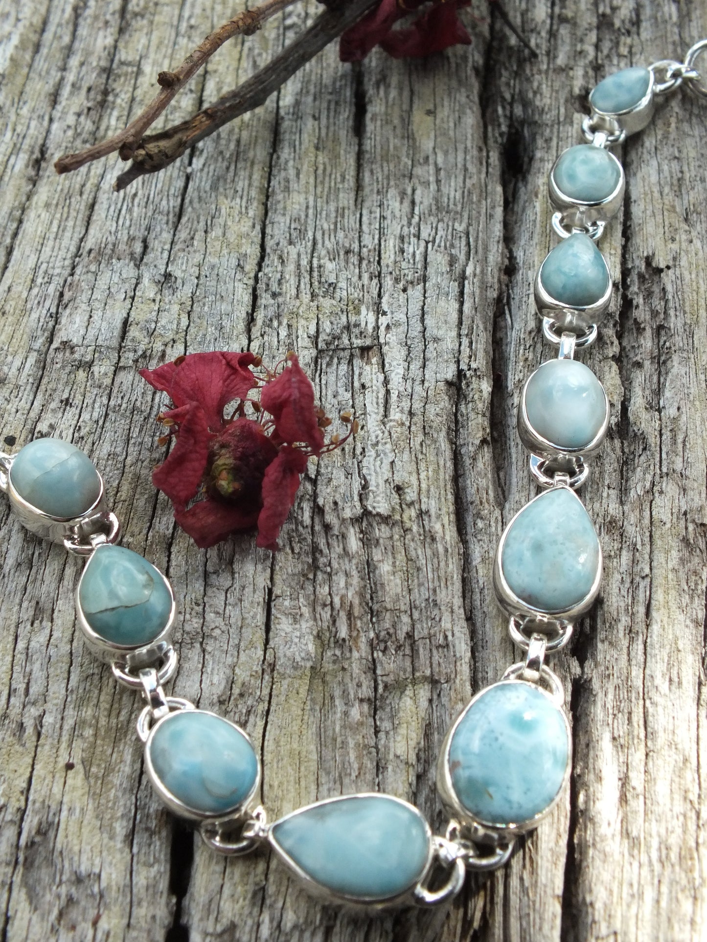 Sterling Silver Larimar Bracelet