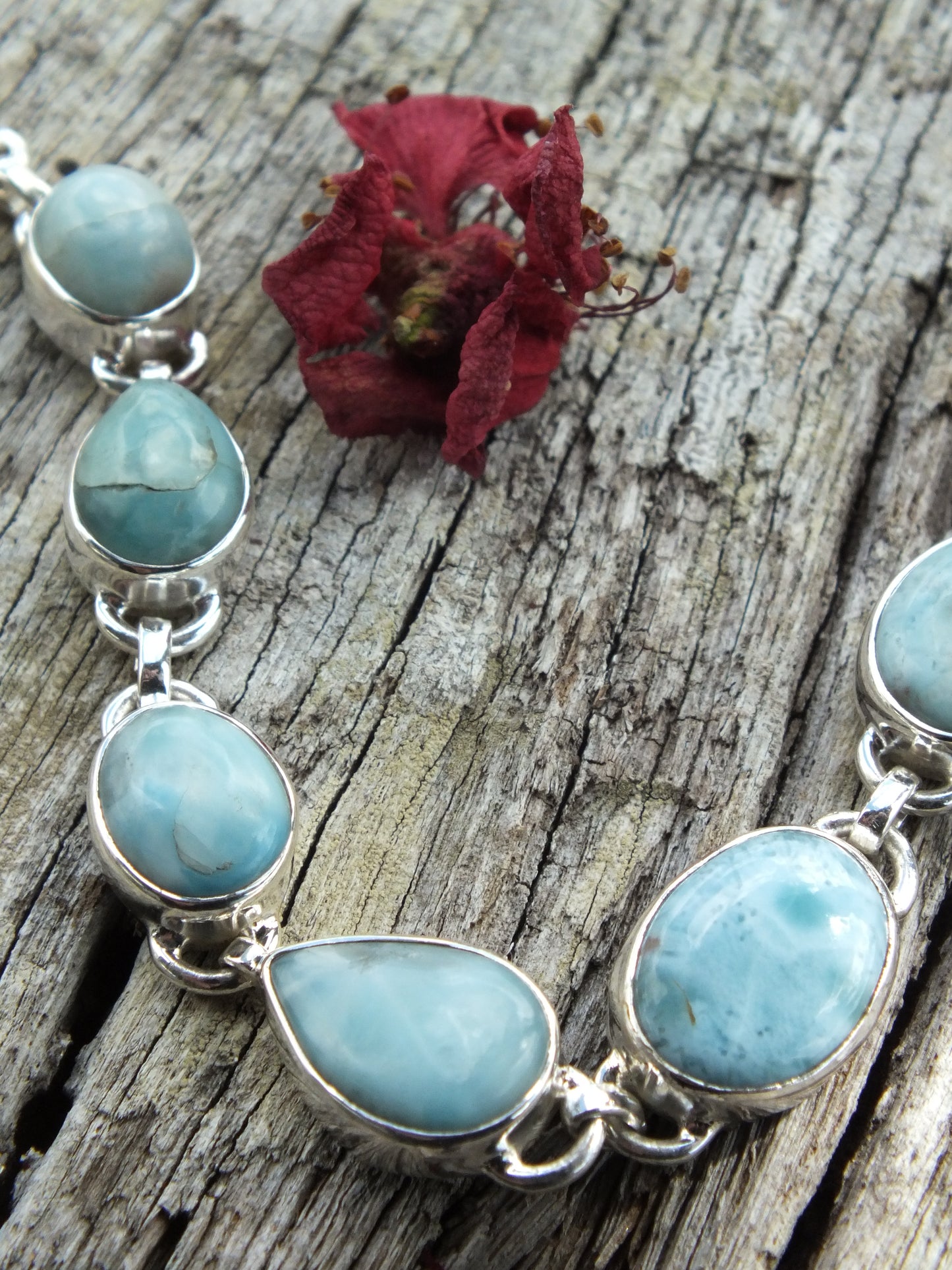 Sterling Silver Larimar Bracelet