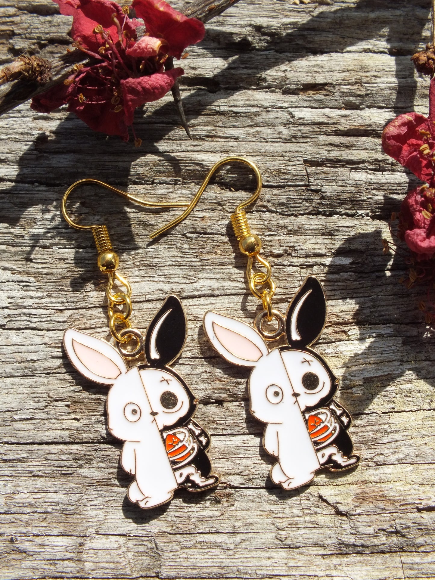 Skel-Animal Earrings (Bunnies)