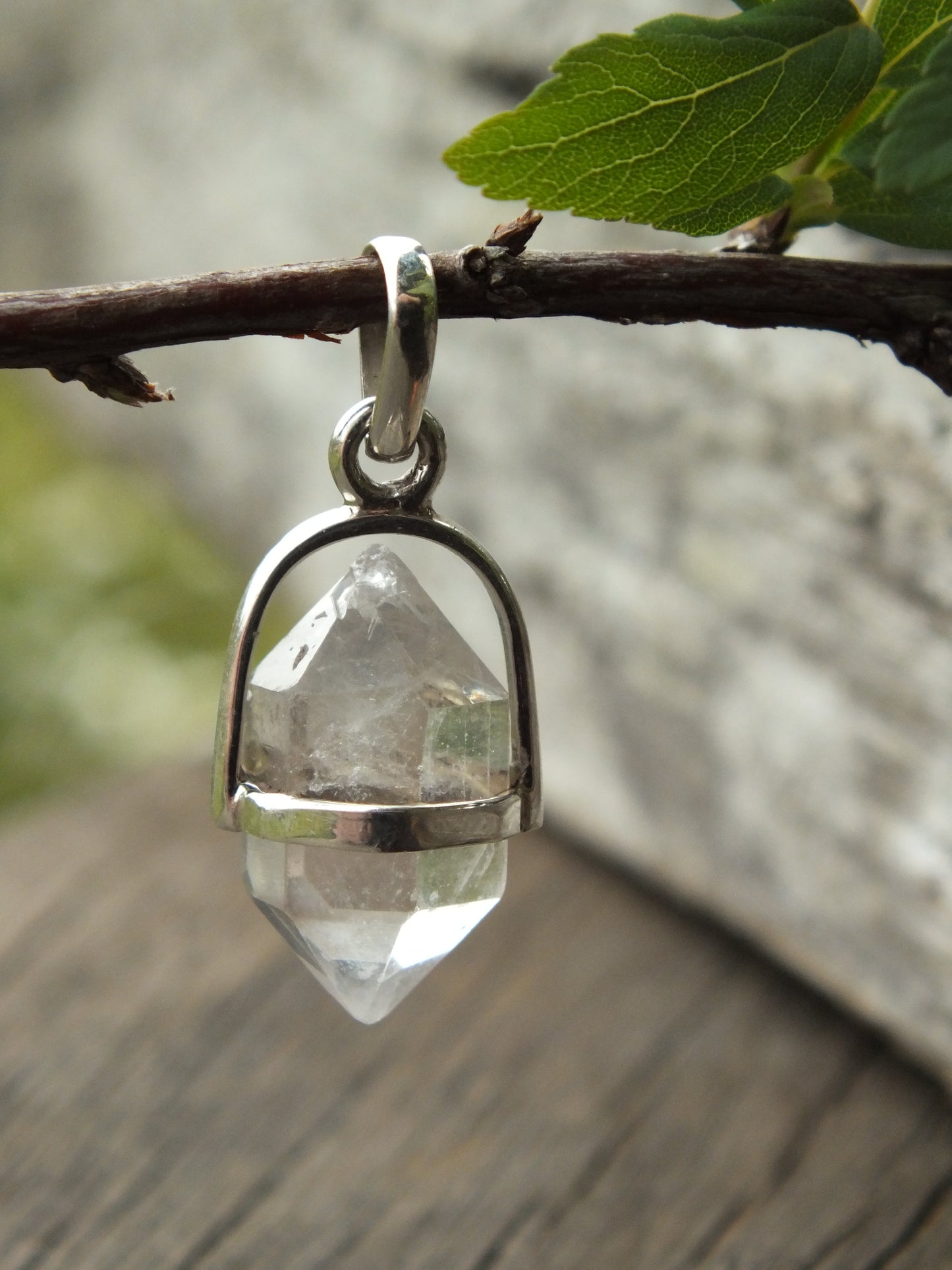 Sterling Silver Herkimer Diamond Pendant