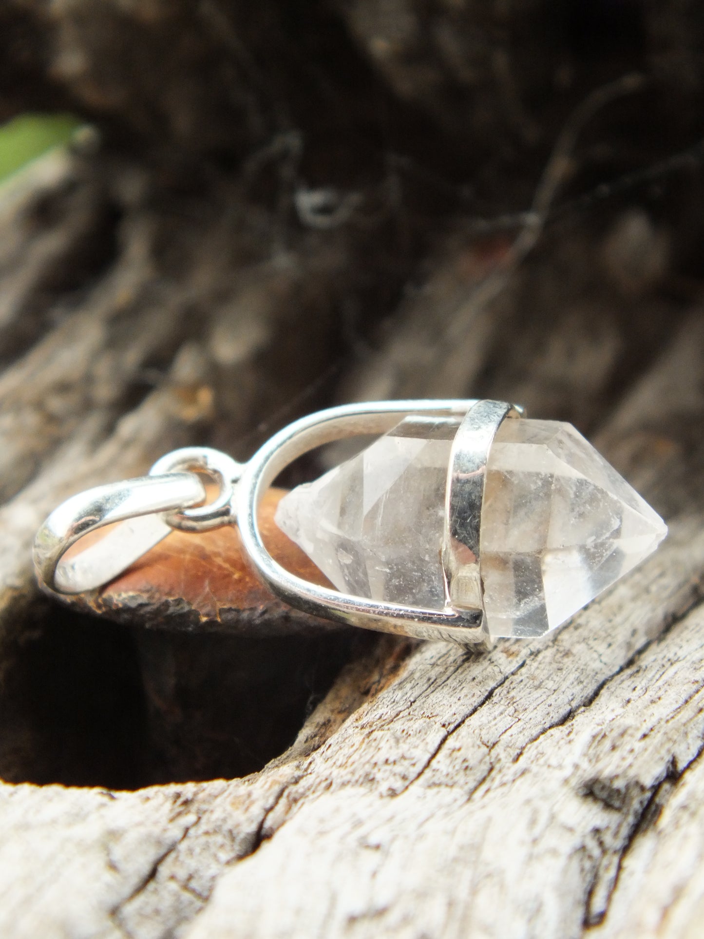 Sterling Silver Herkimer Diamond Pendant