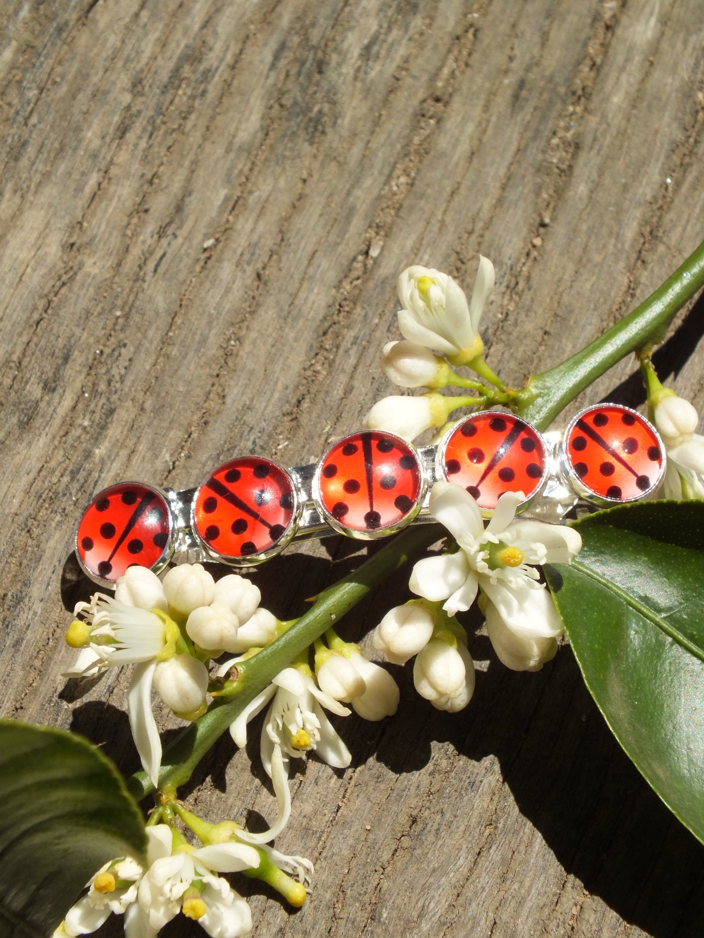 Ladybug Hair Barrette