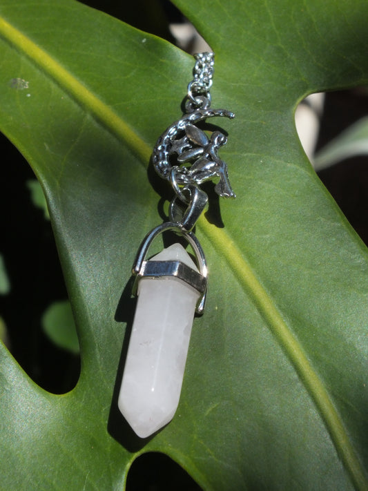 Rose Quartz Fairy Necklace