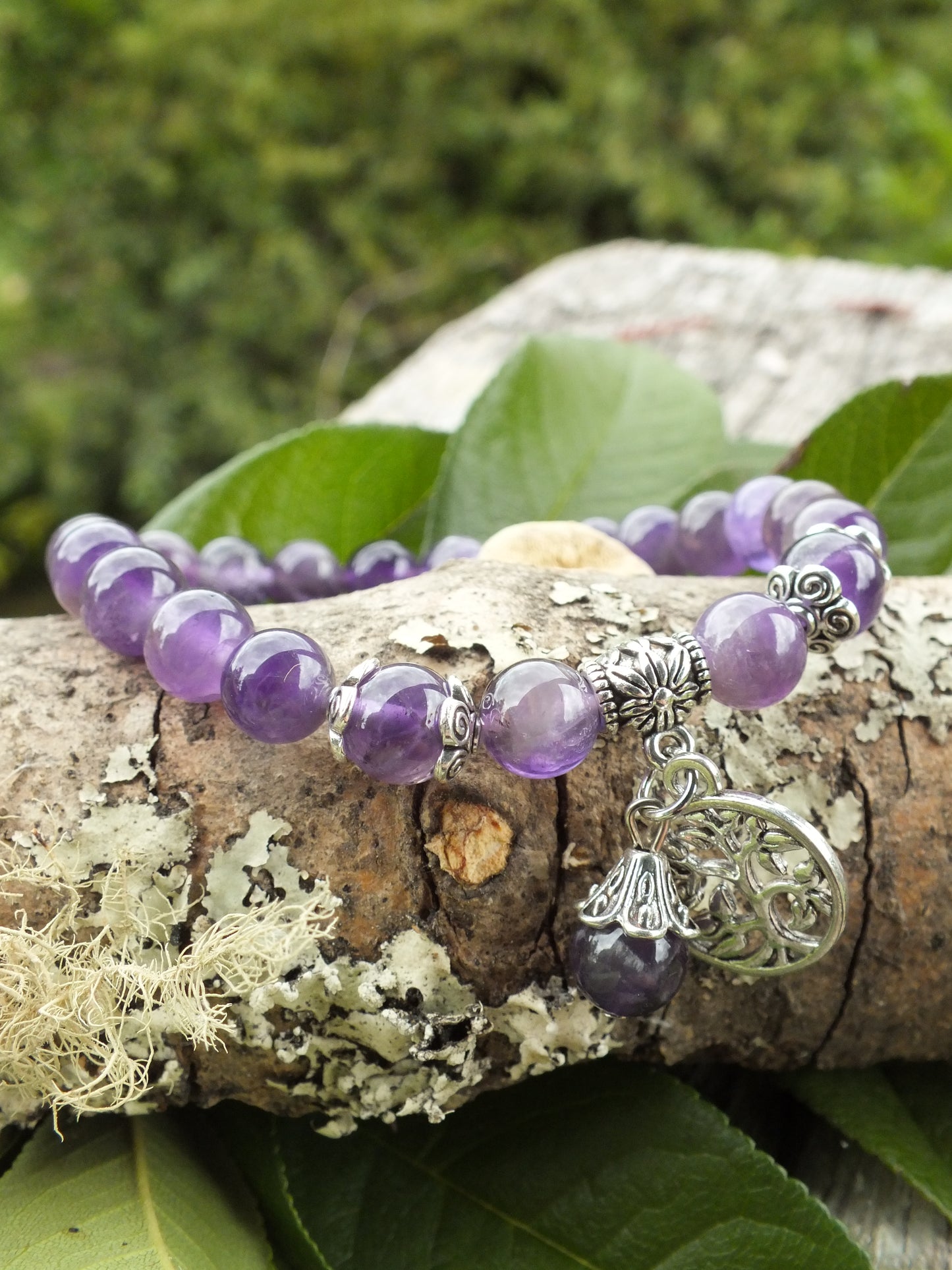 Amethyst Tree Of Life Bracelet