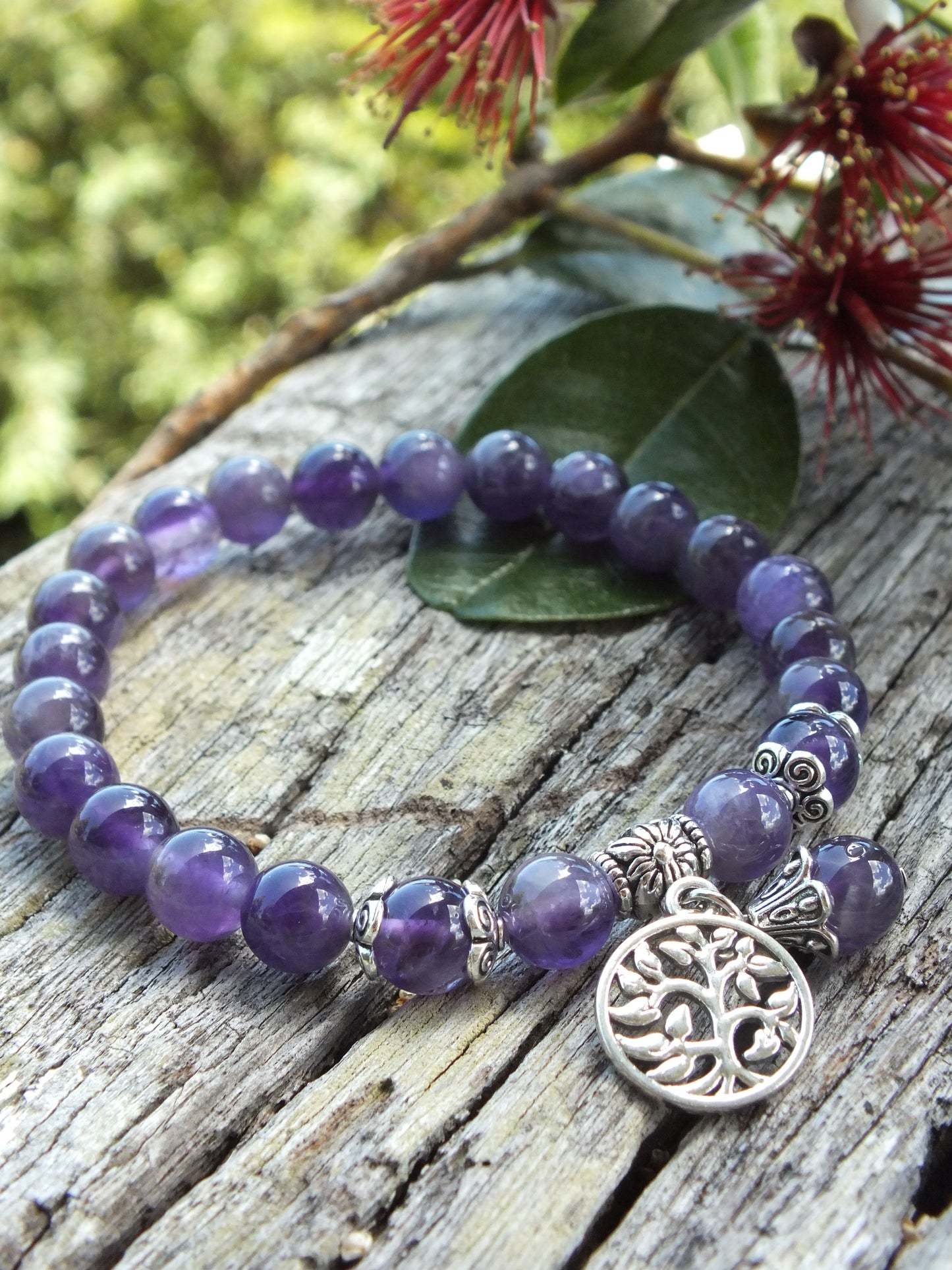 Amethyst Tree Of Life Bracelet